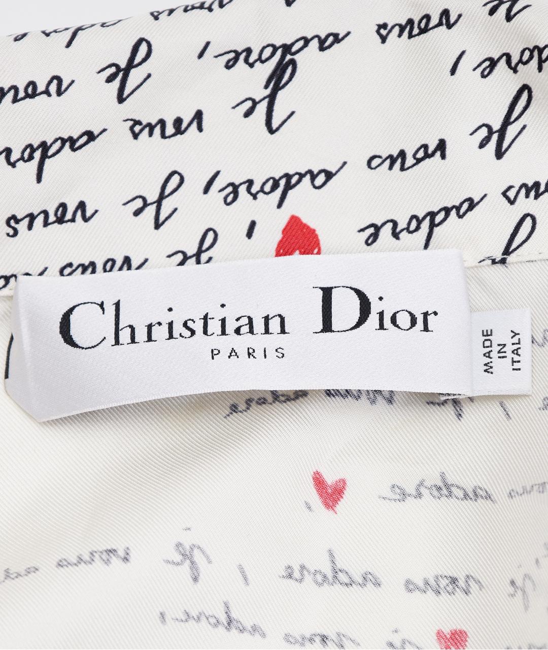 CHRISTIAN DIOR Белый шелковый костюм с брюками, фото 5