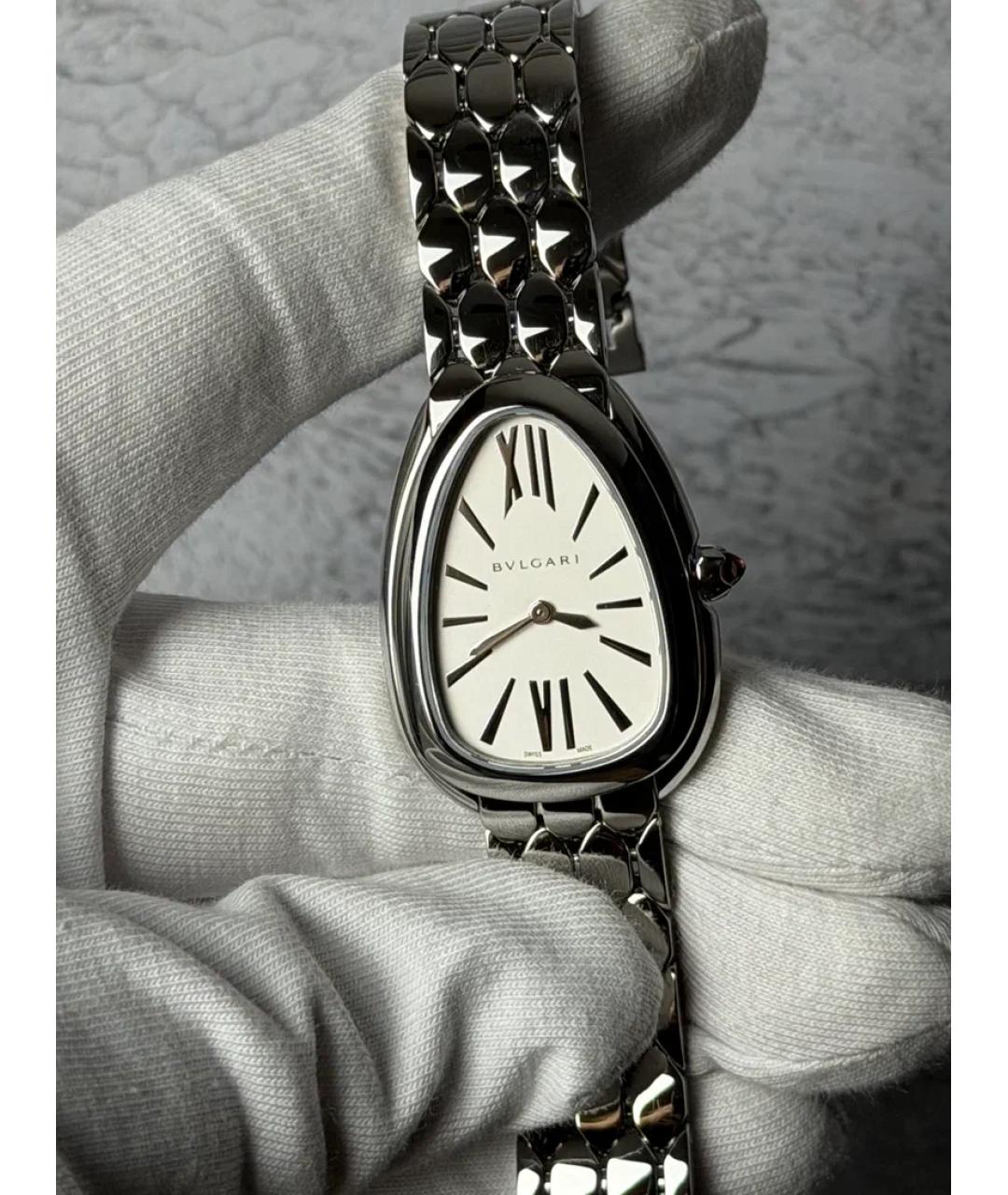 BVLGARI Белые металлические часы, фото 2