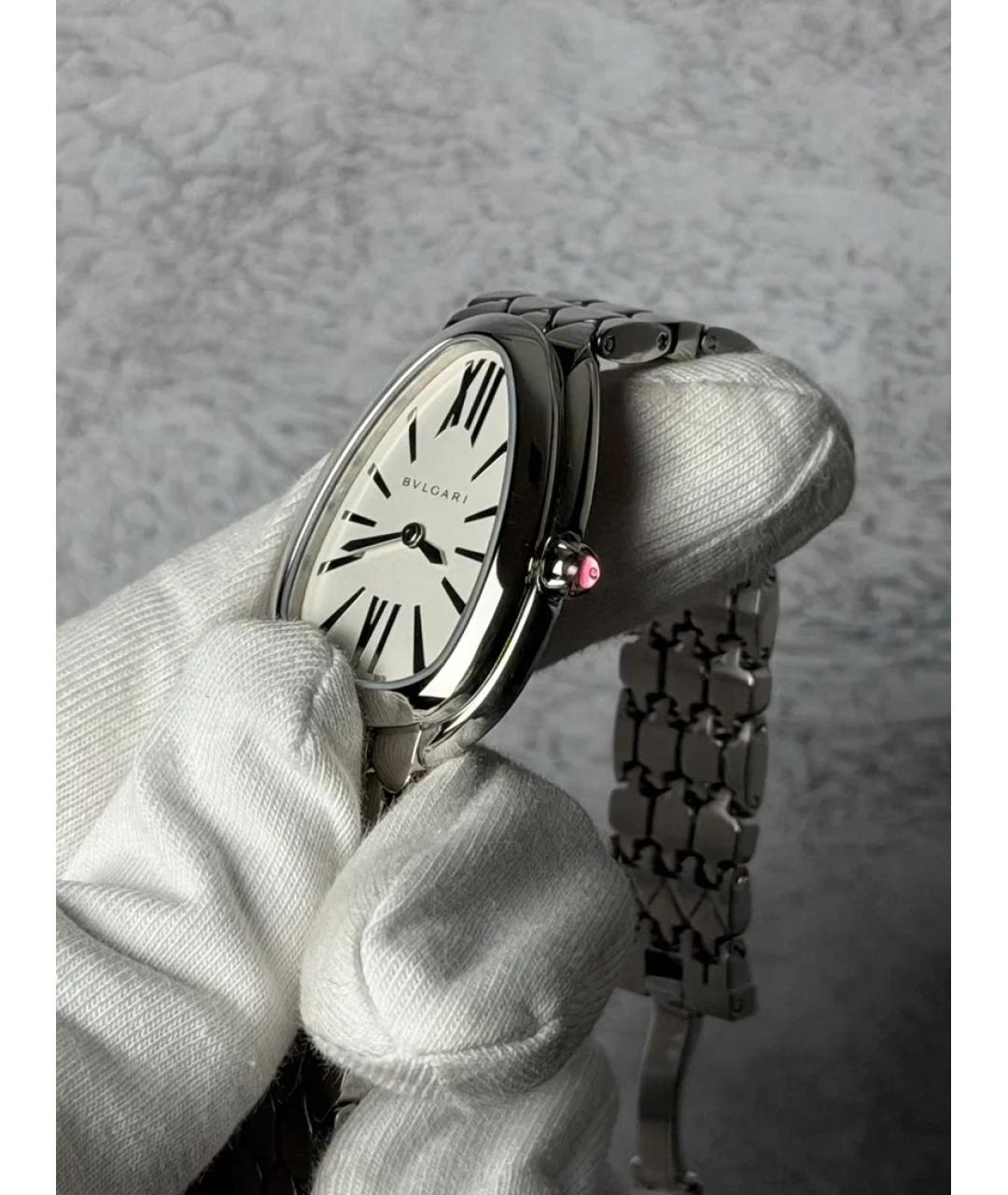 BVLGARI Белые металлические часы, фото 3