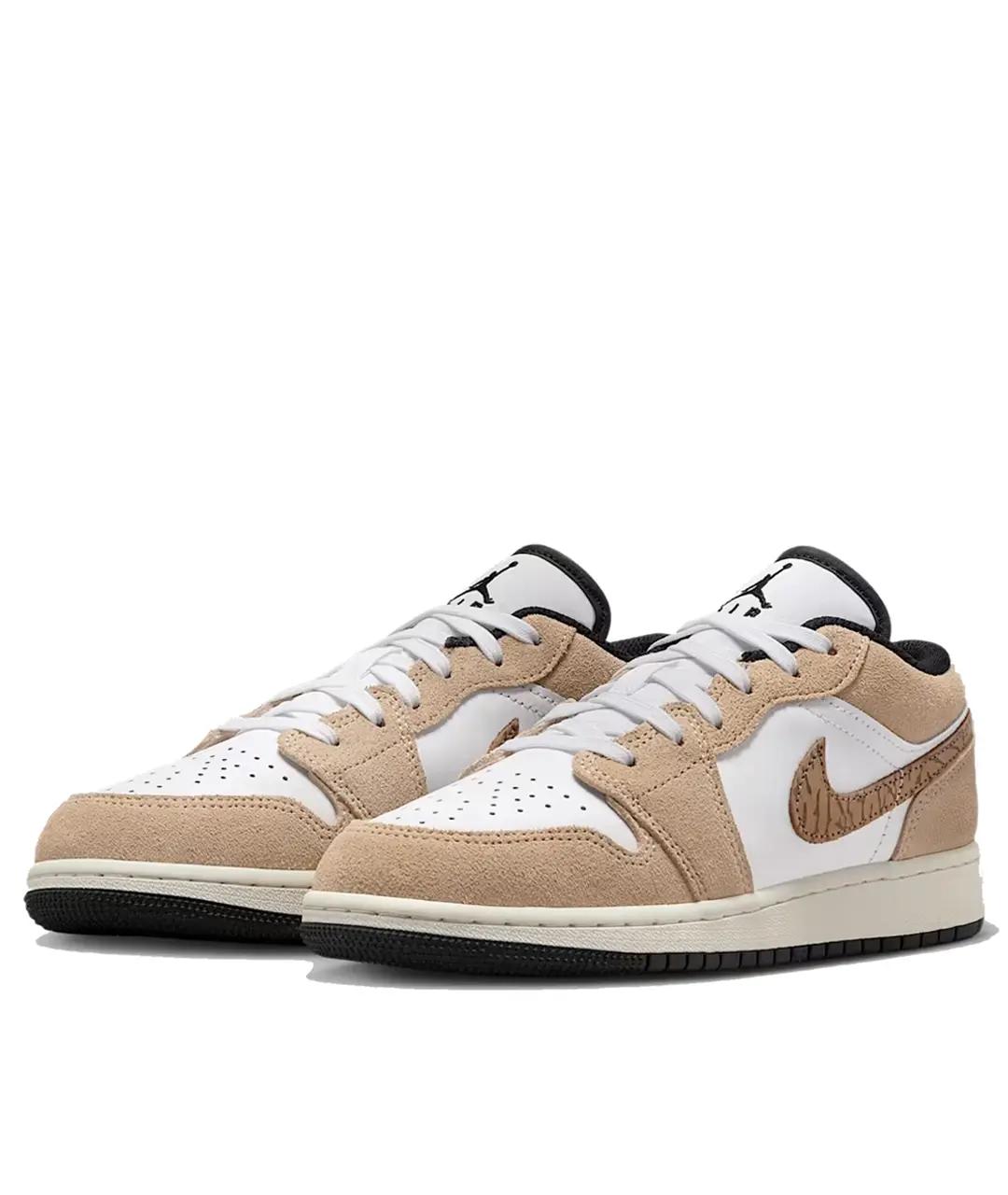 JORDAN Коричневые кожаные кроссовки, фото 2