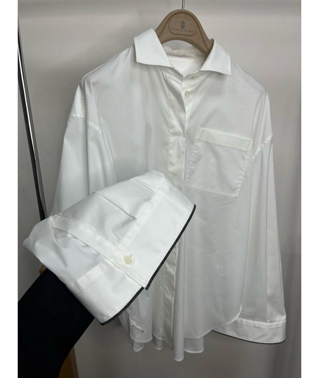 BRUNELLO CUCINELLI Белая хлопковая рубашка, фото 2