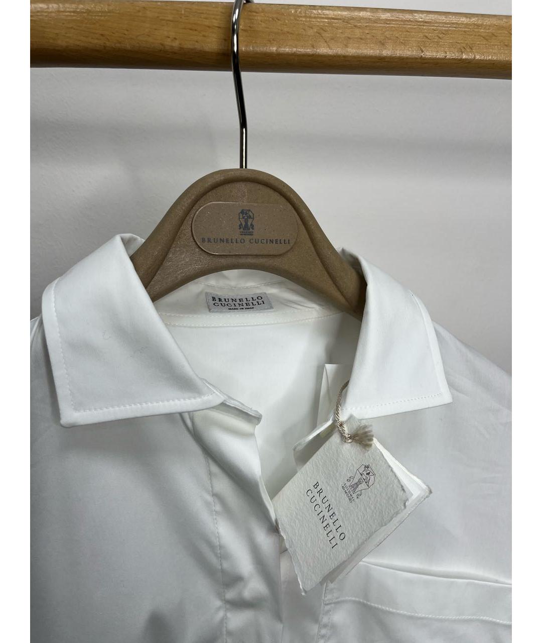 BRUNELLO CUCINELLI Белая хлопковая рубашка, фото 3