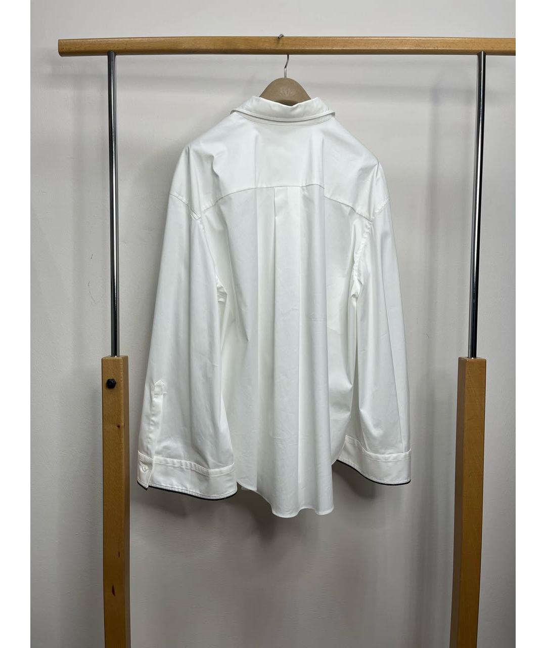 BRUNELLO CUCINELLI Белая хлопковая рубашка, фото 4