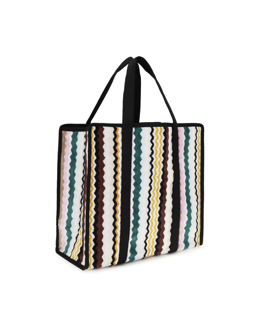 MISSONI Мульти плетеная сумка с короткими ручками, фото 2