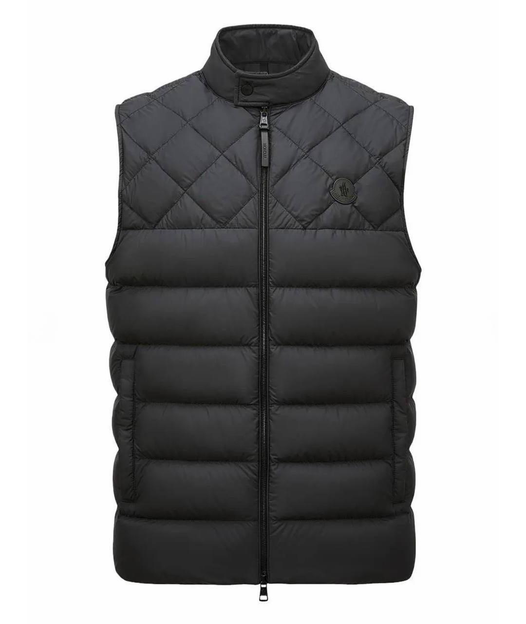MONCLER Черный жилет, фото 1