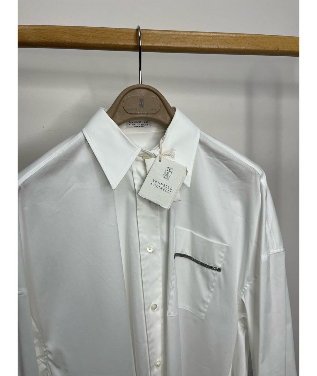 BRUNELLO CUCINELLI Белая хлопковая рубашка, фото 2