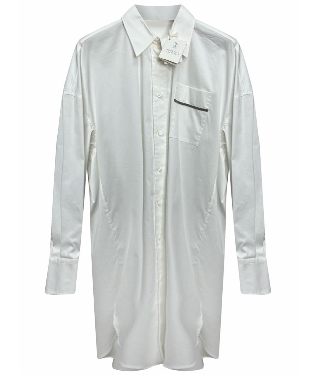 BRUNELLO CUCINELLI Белая хлопковая рубашка, фото 1