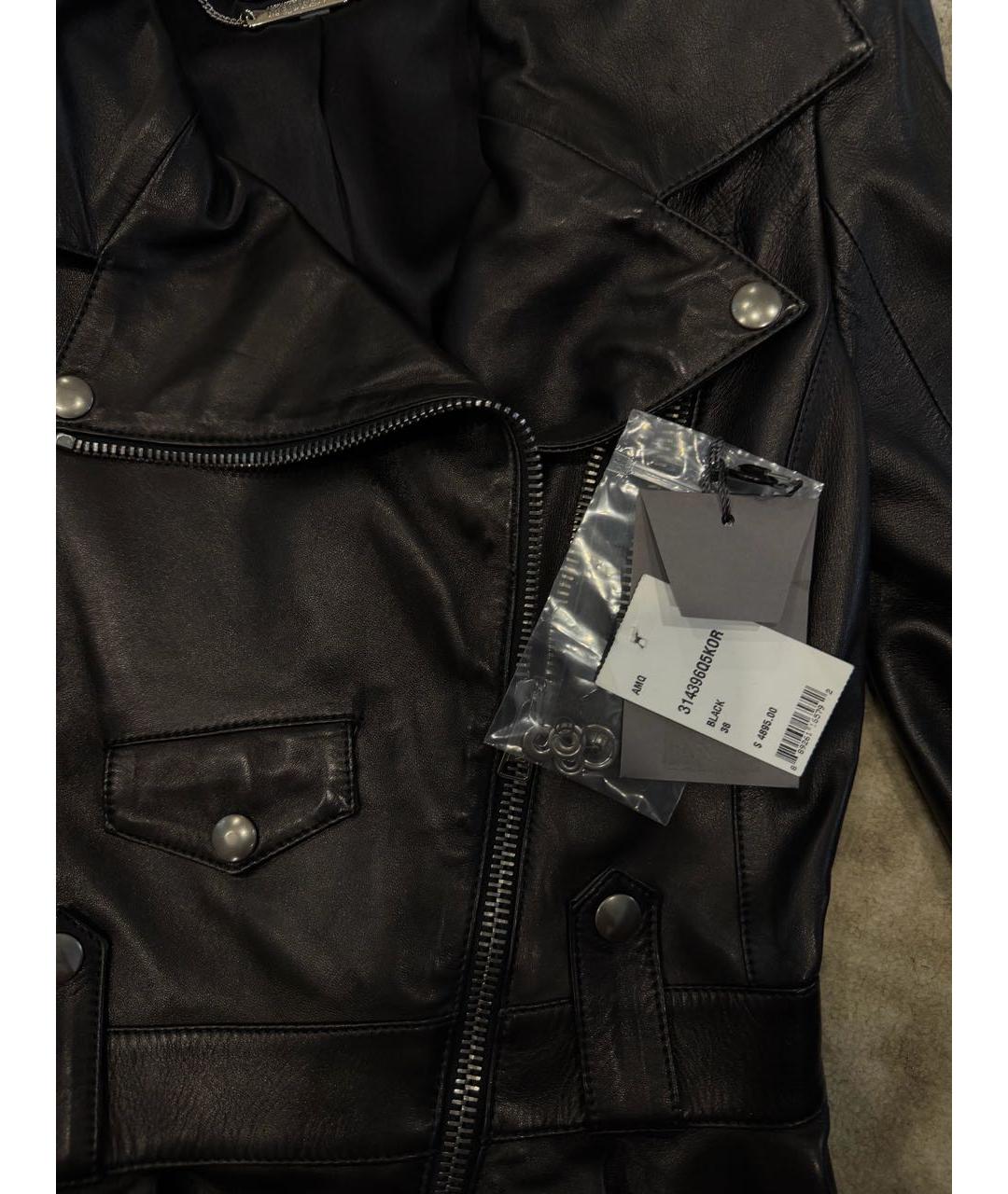 ALEXANDER MCQUEEN Черная кожаная куртка, фото 5