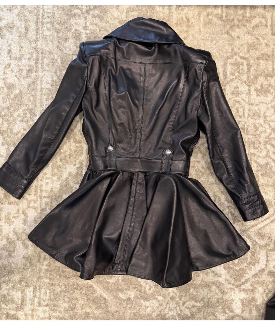 ALEXANDER MCQUEEN Черная кожаная куртка, фото 2