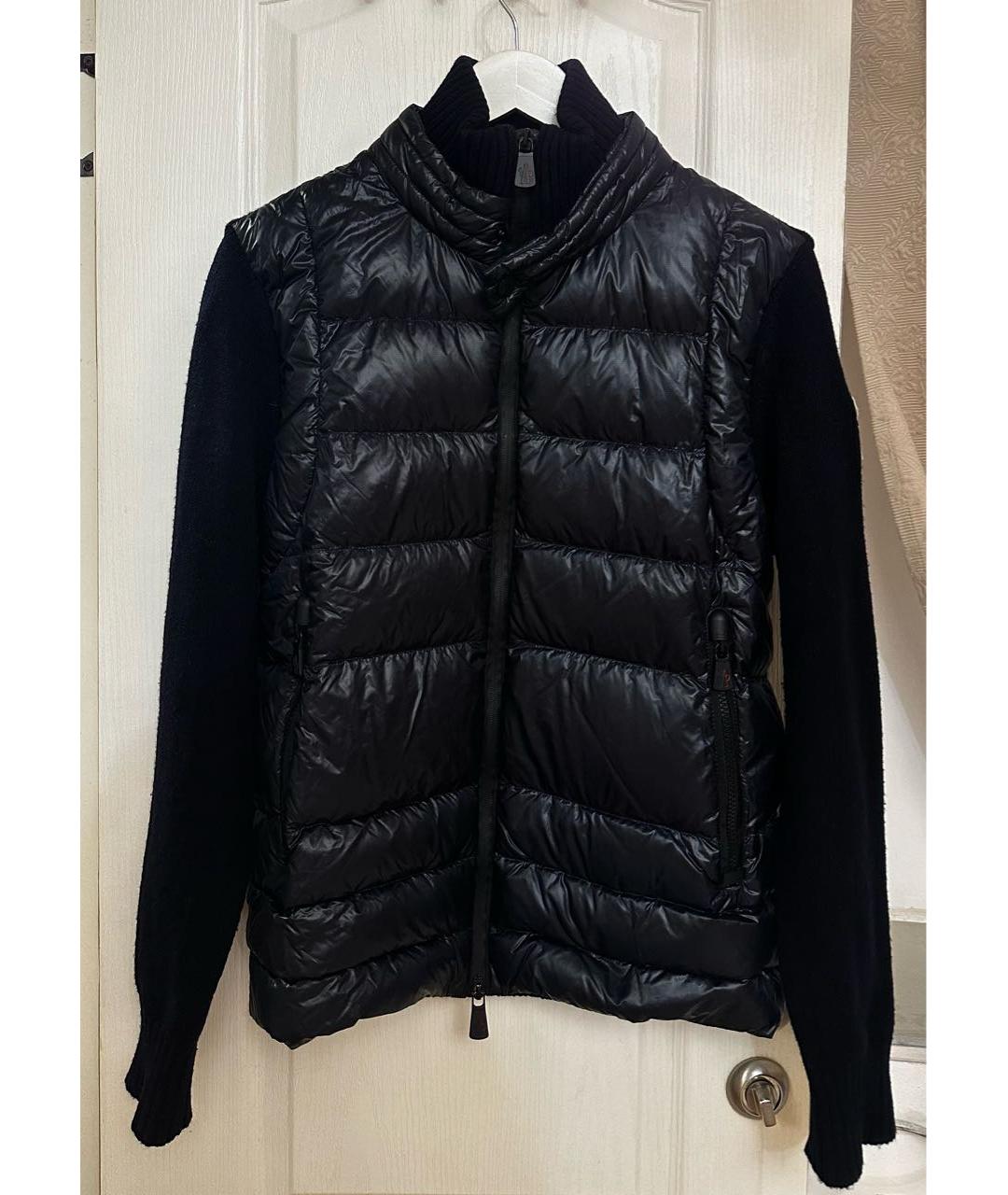 MONCLER Темно-синяя полиамидовая куртка, фото 4