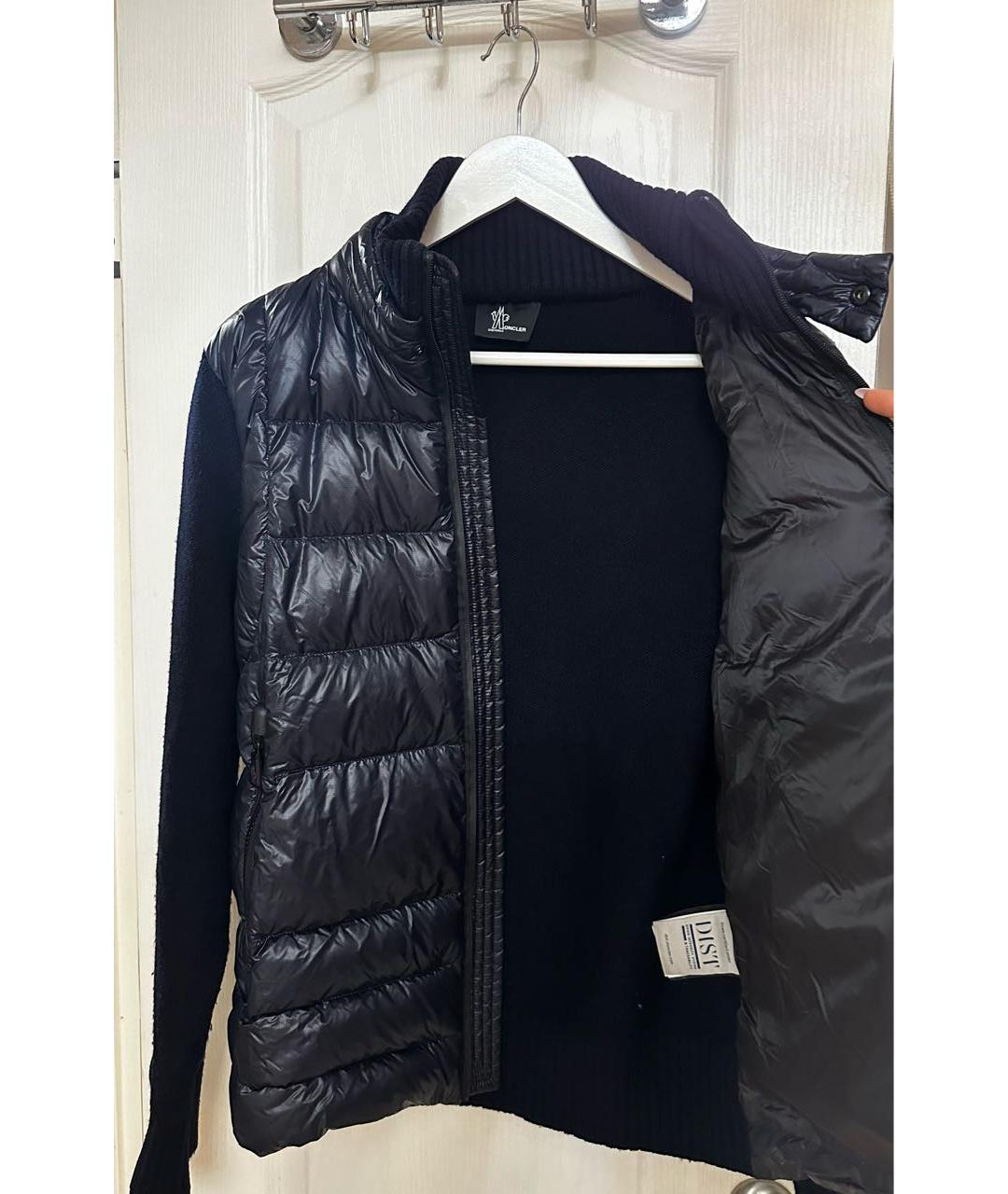 MONCLER Темно-синяя полиамидовая куртка, фото 2