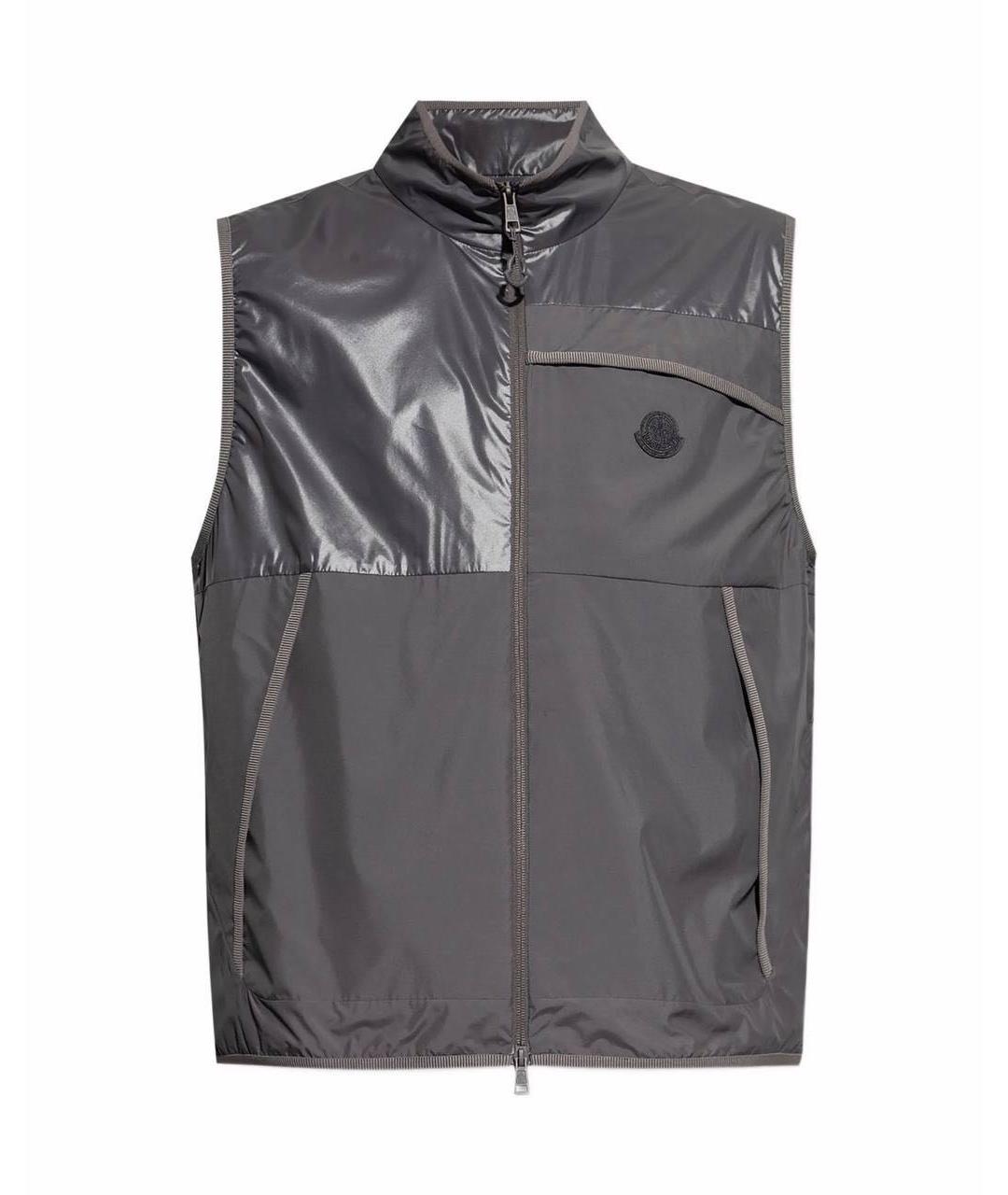 MONCLER Серый жилет, фото 1