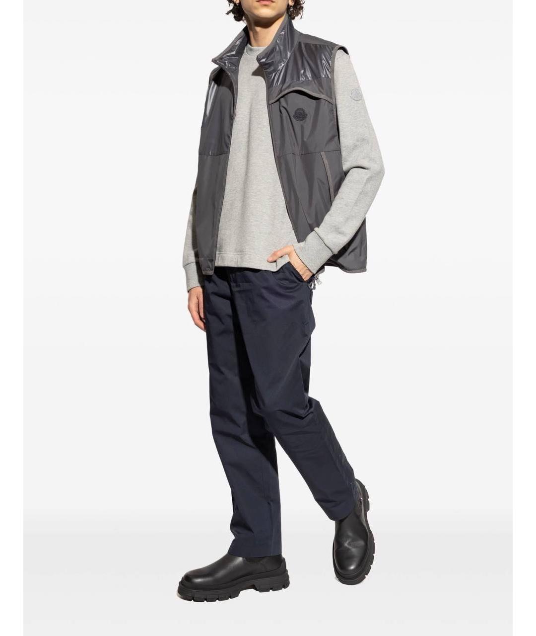 MONCLER Серый жилет, фото 2