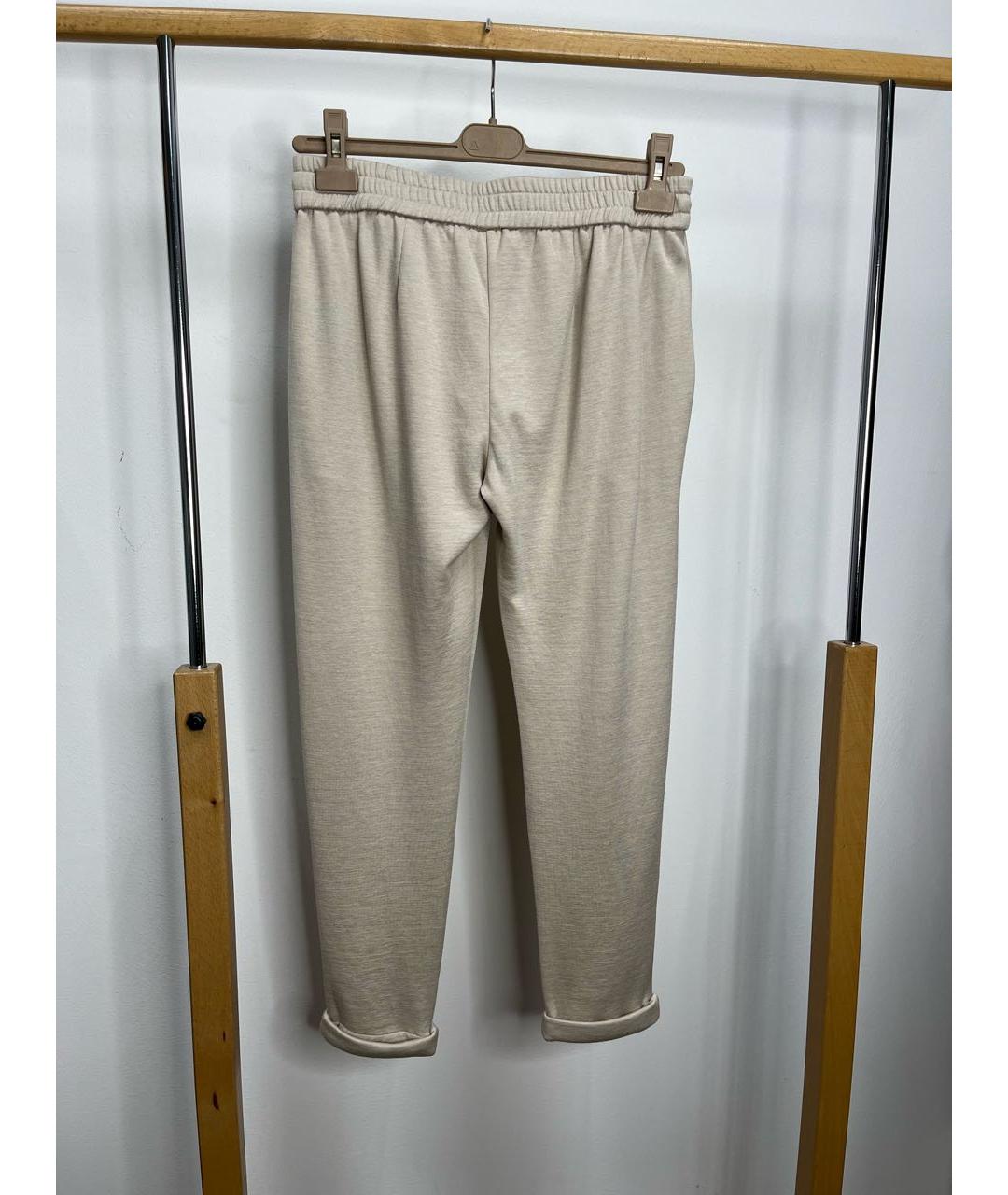 BRUNELLO CUCINELLI Бежевый хлопковый костюм с брюками, фото 7