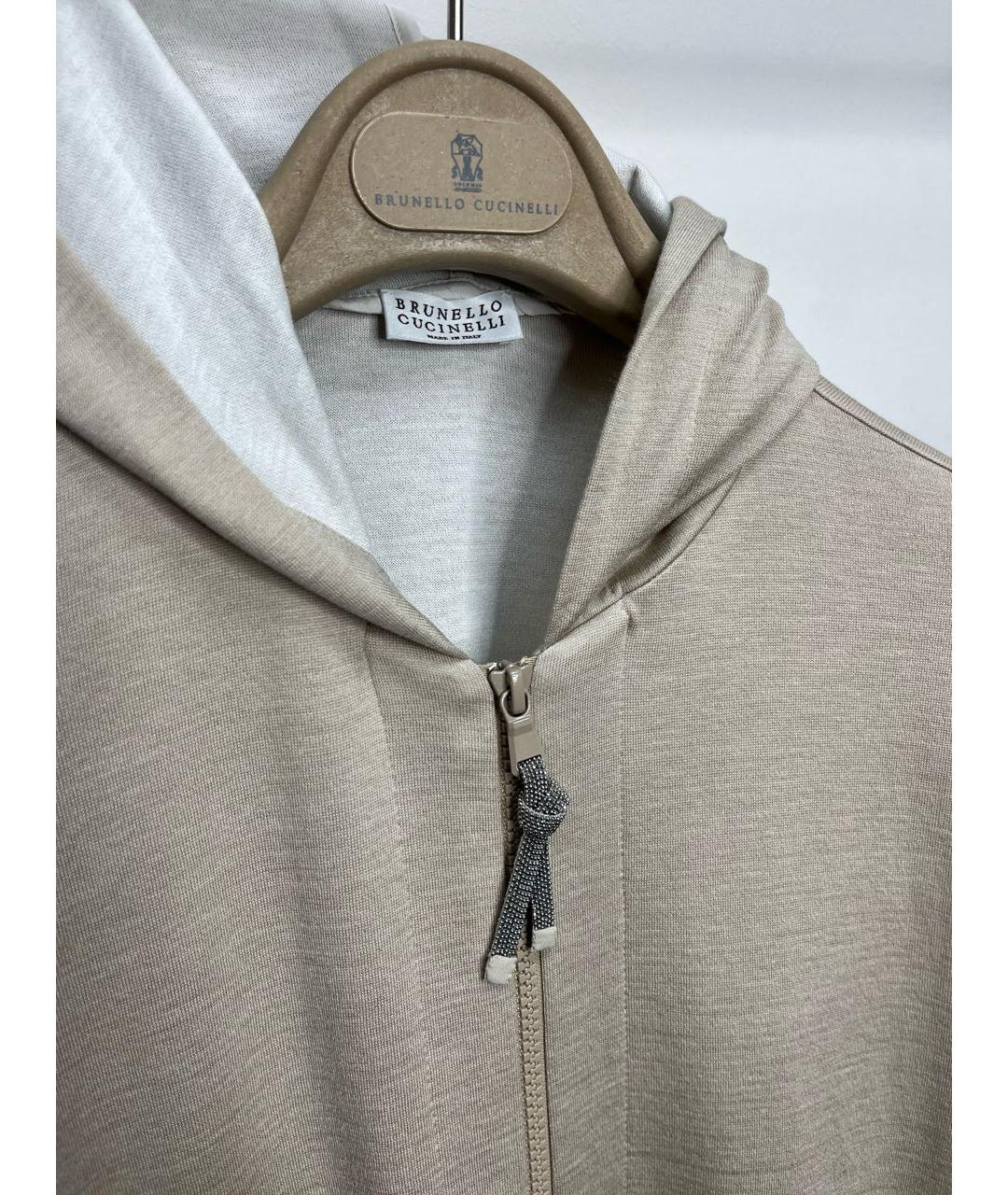 BRUNELLO CUCINELLI Бежевый хлопковый костюм с брюками, фото 3