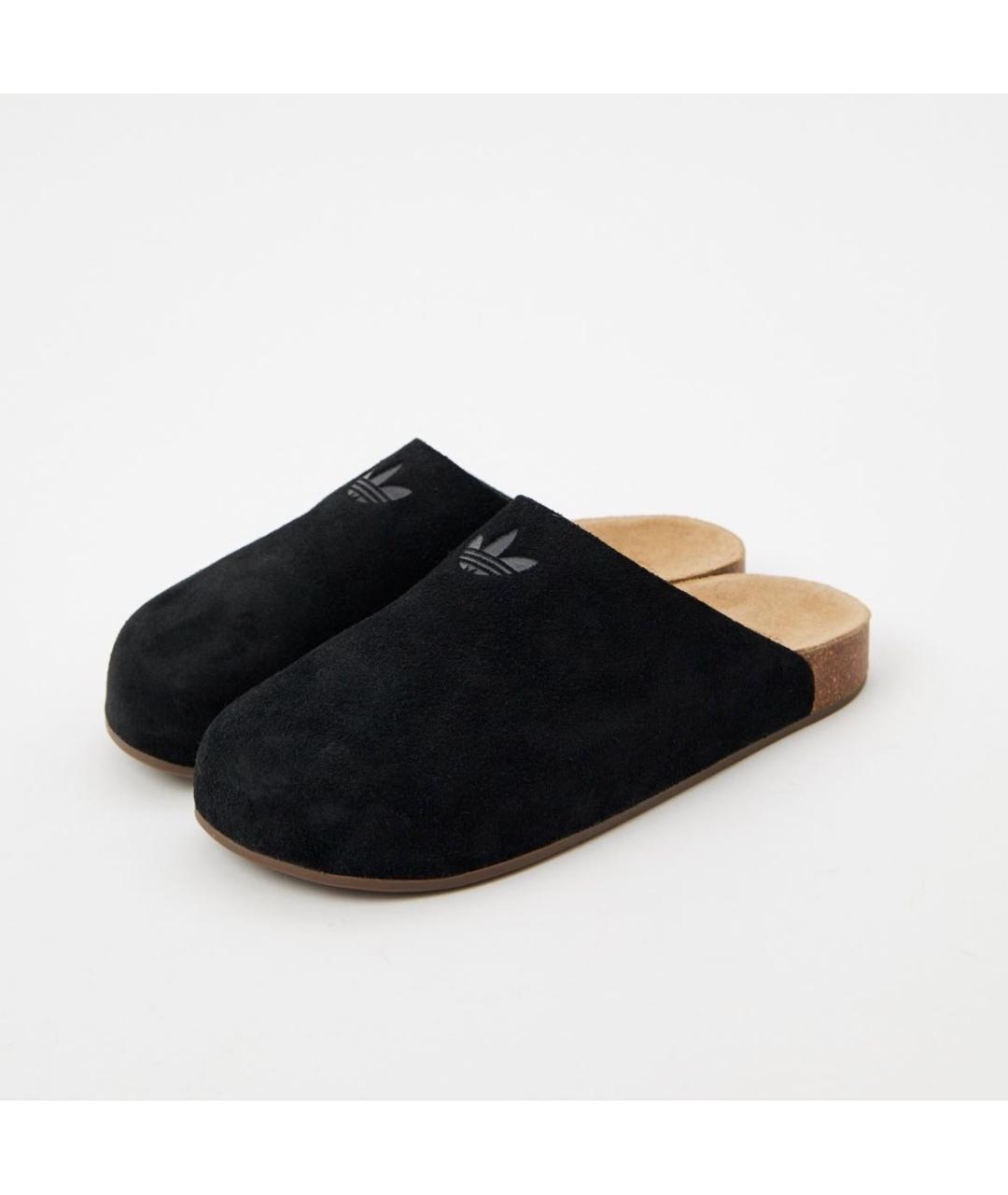 ADIDAS Черные замшевые слипоны, фото 6