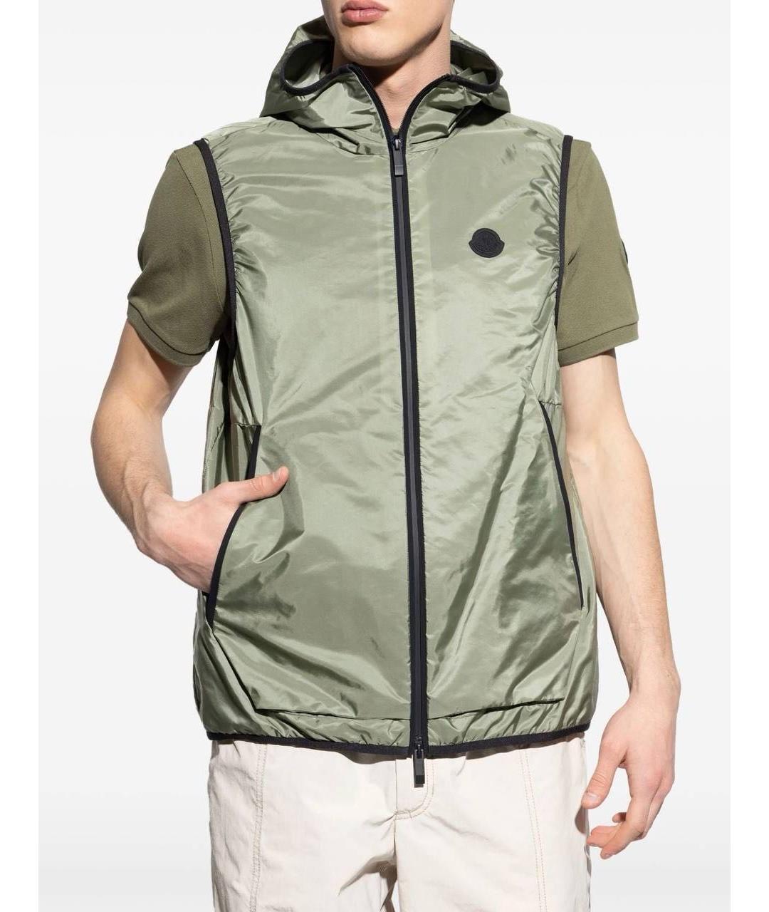MONCLER Зеленый жилет, фото 3