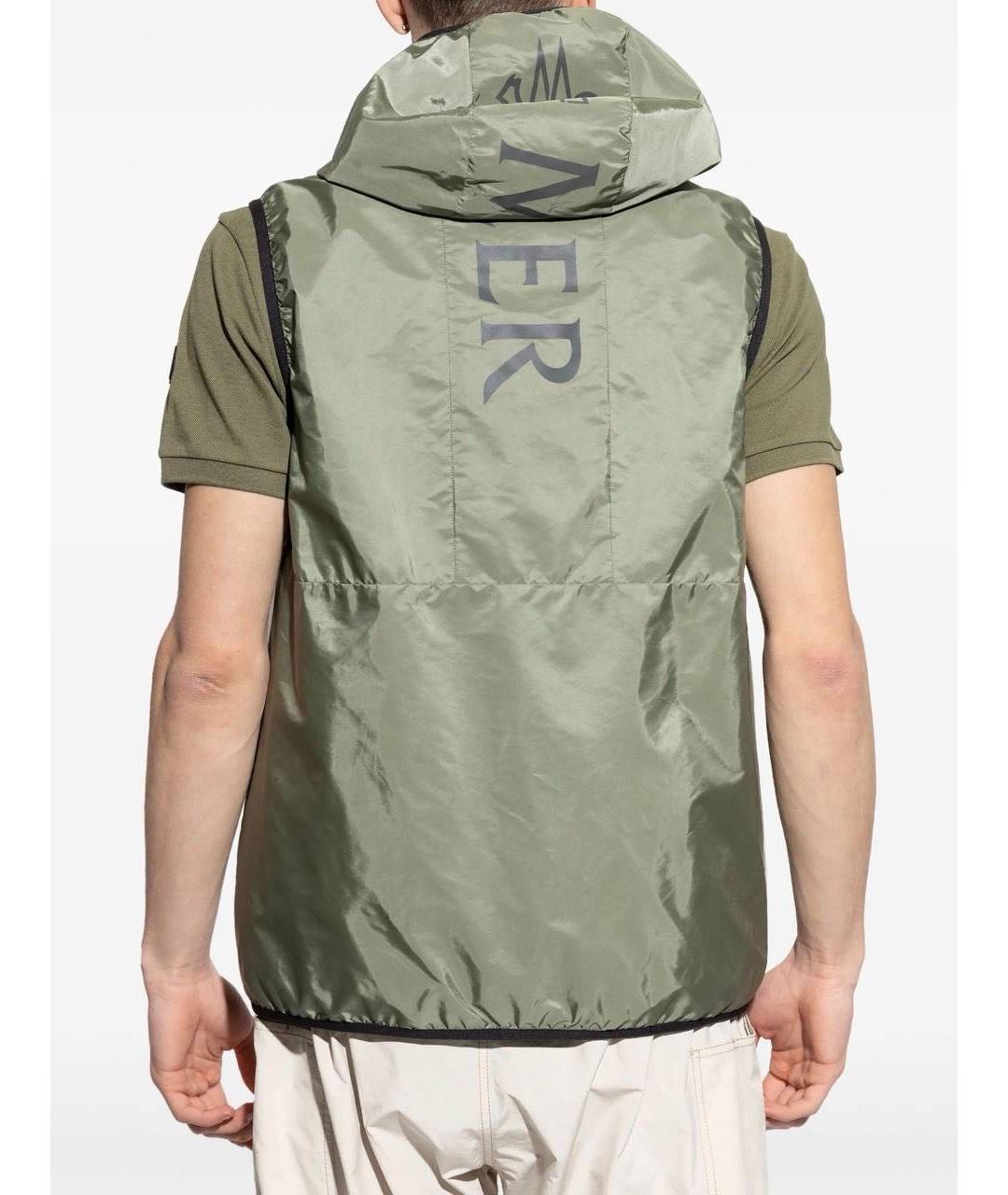 MONCLER Зеленый жилет, фото 5