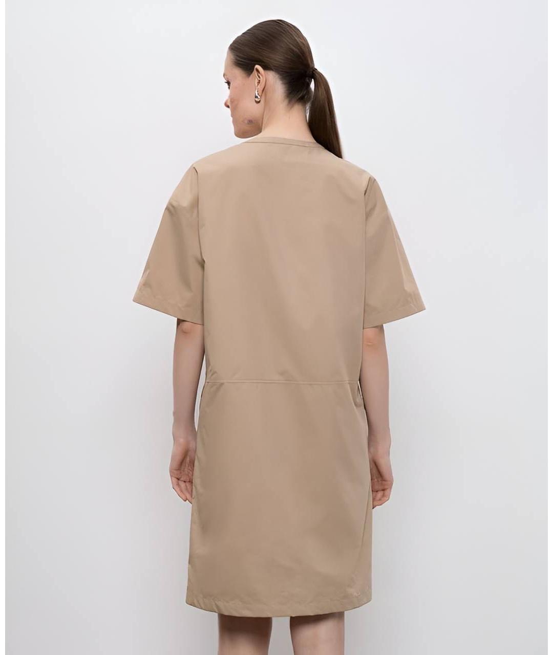 MONCLER Коричневое повседневное платье, фото 5