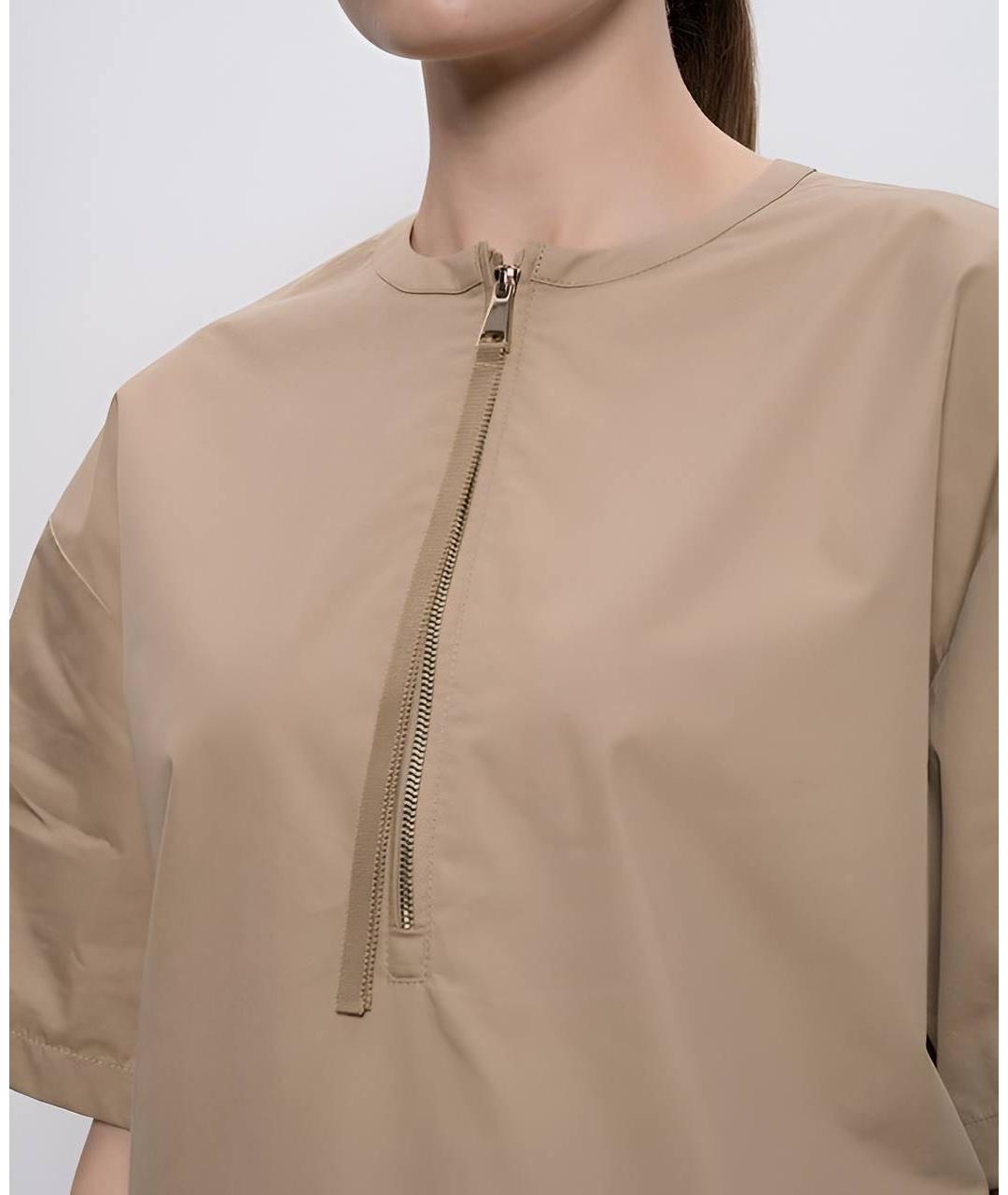 MONCLER Коричневое повседневное платье, фото 4