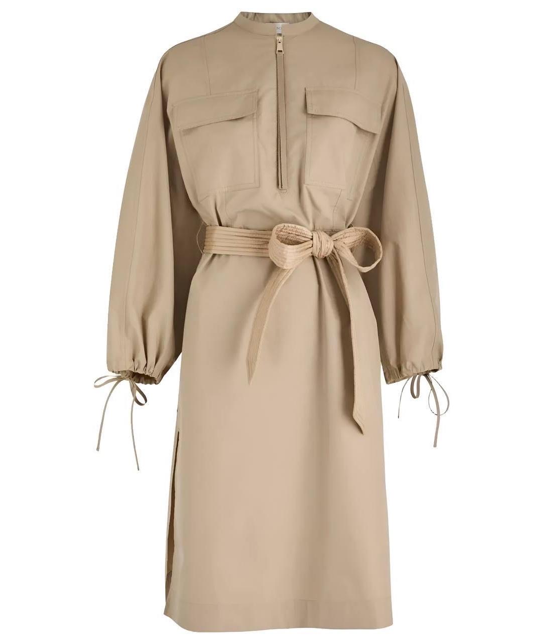 MONCLER Коричневое повседневное платье, фото 1