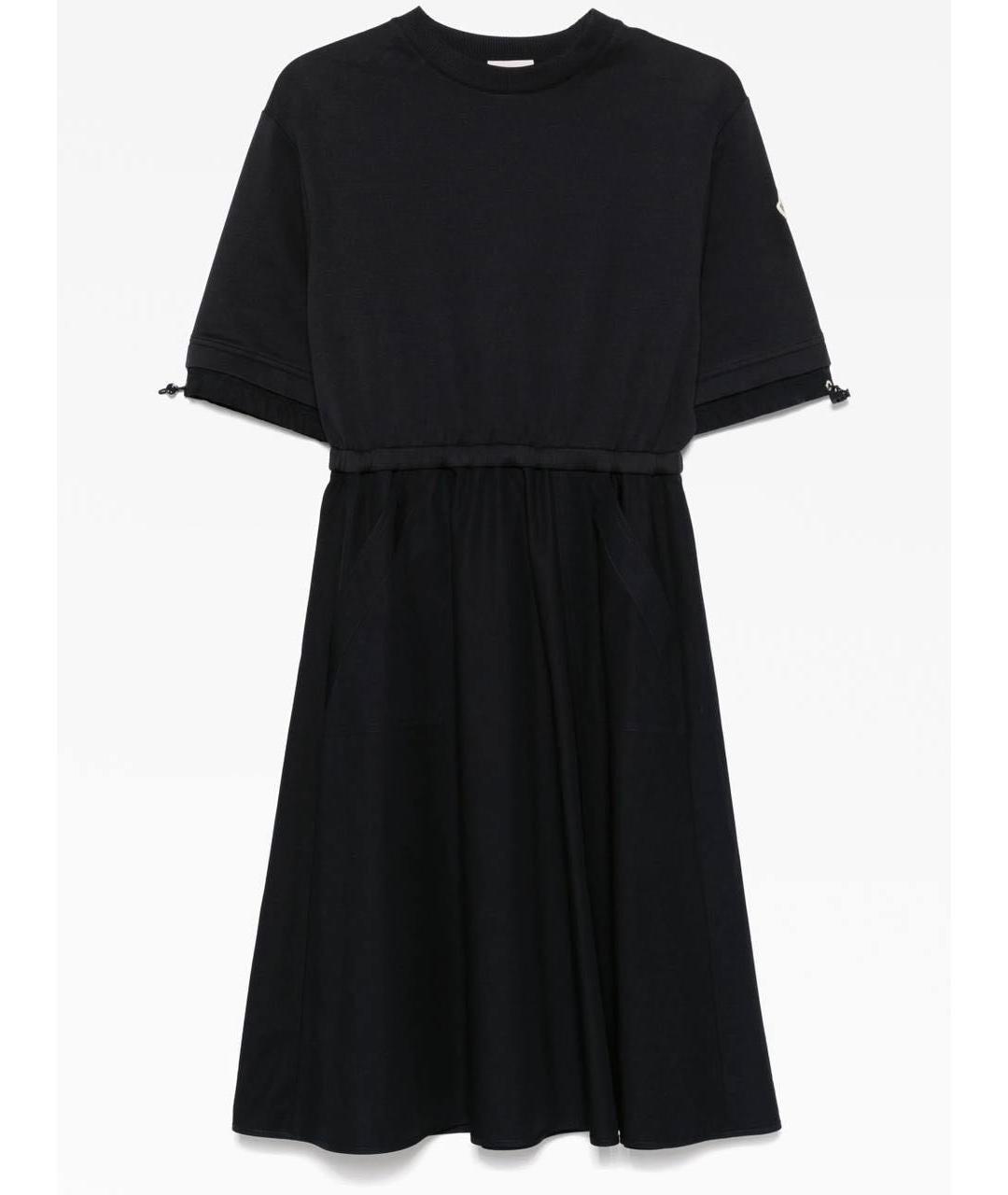 MONCLER Черное повседневное платье, фото 6