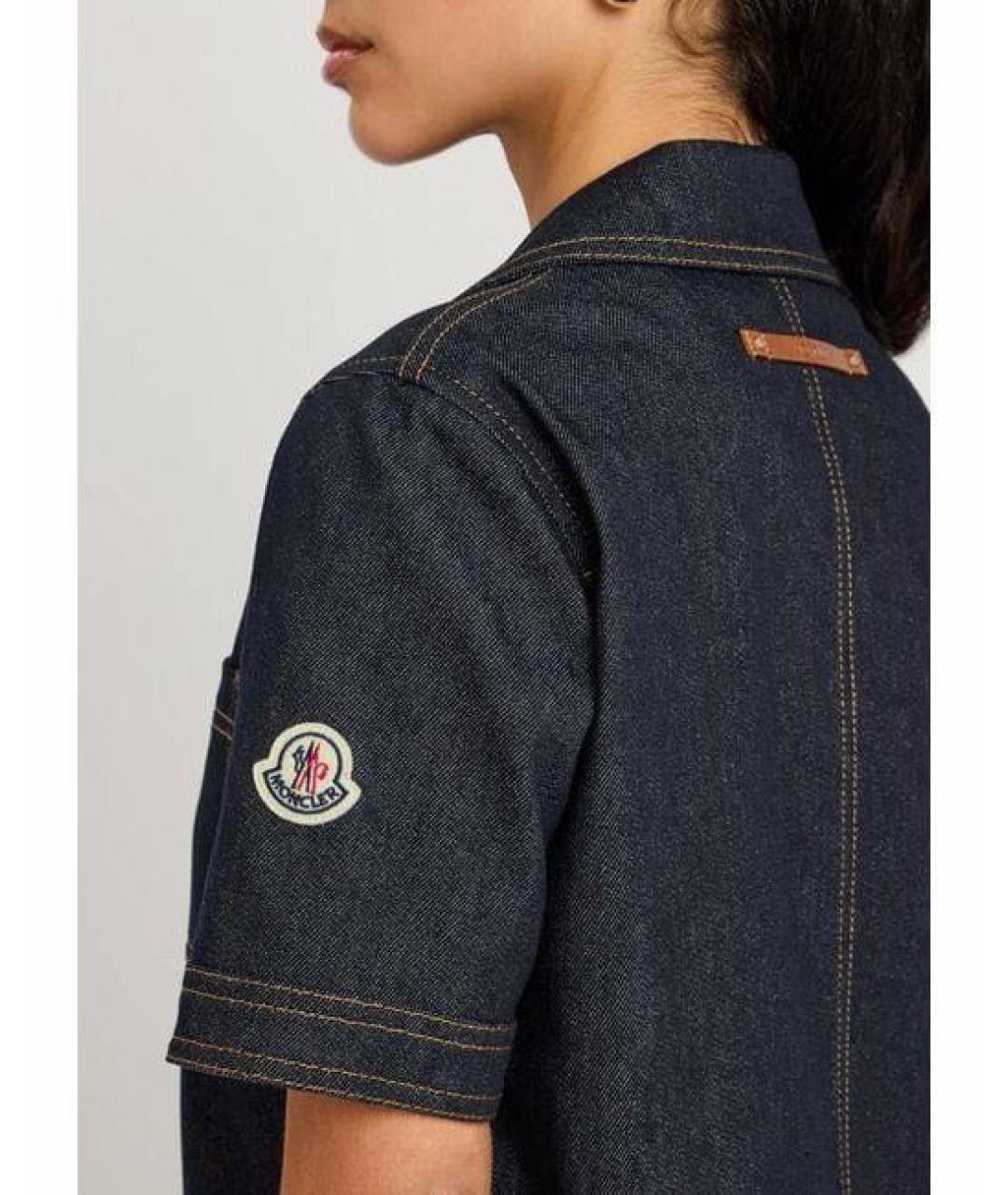 MONCLER Темно-синее повседневное платье, фото 4