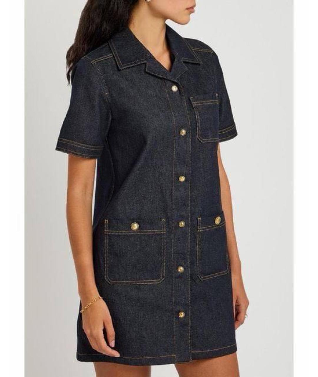 MONCLER Темно-синее повседневное платье, фото 3