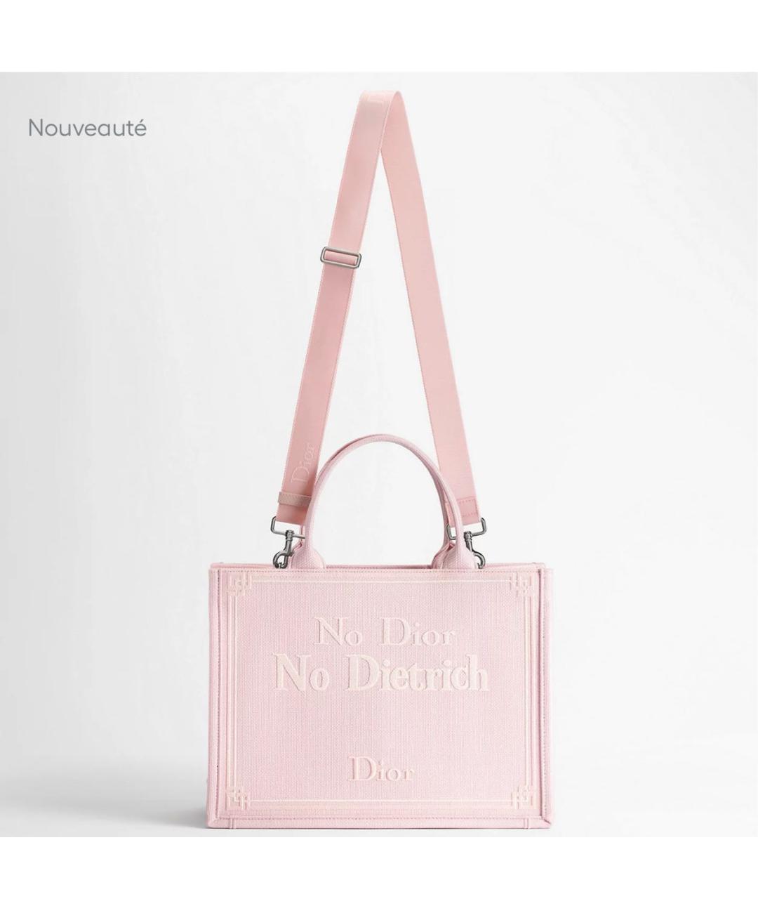 CHRISTIAN DIOR Розовая сумка тоут, фото 3