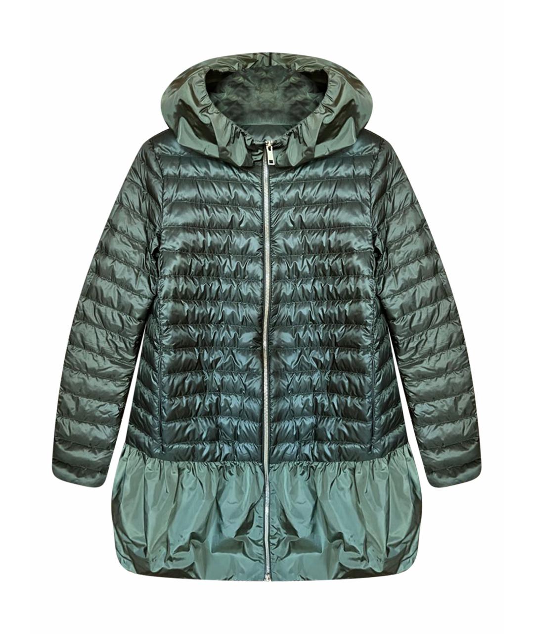 MONCLER Хаки полиэстеровый пуховик, фото 1