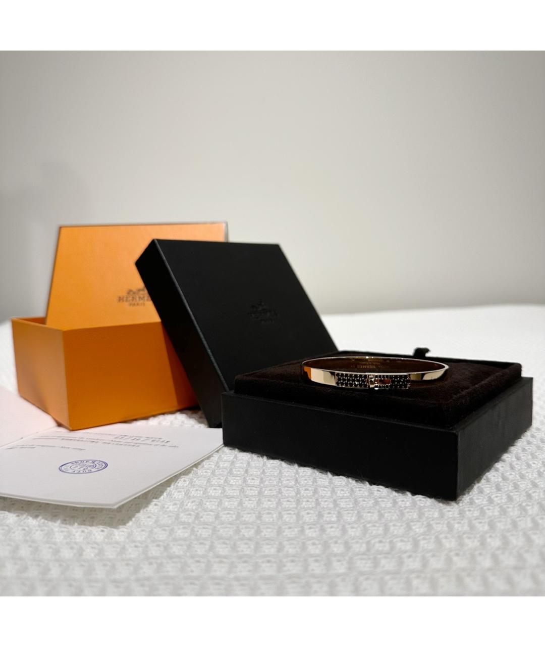 HERMES Золотой браслет из розового золота, фото 2