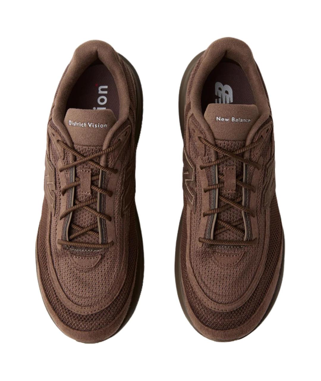 NEW BALANCE Коричневые текстильные низкие кроссовки / кеды, фото 3