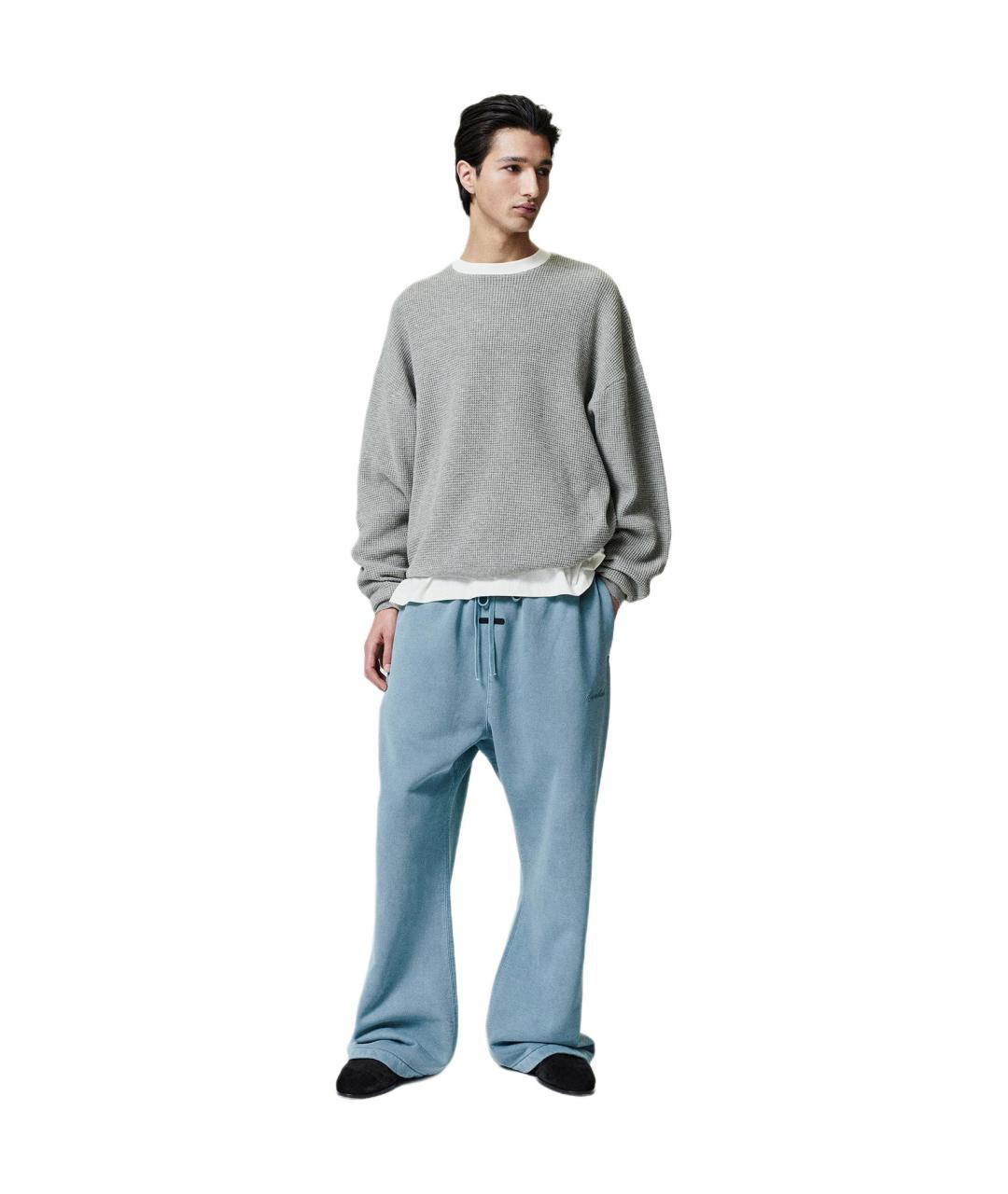 FEAR OF GOD ESSENTIALS Синие прямые брюки, фото 3