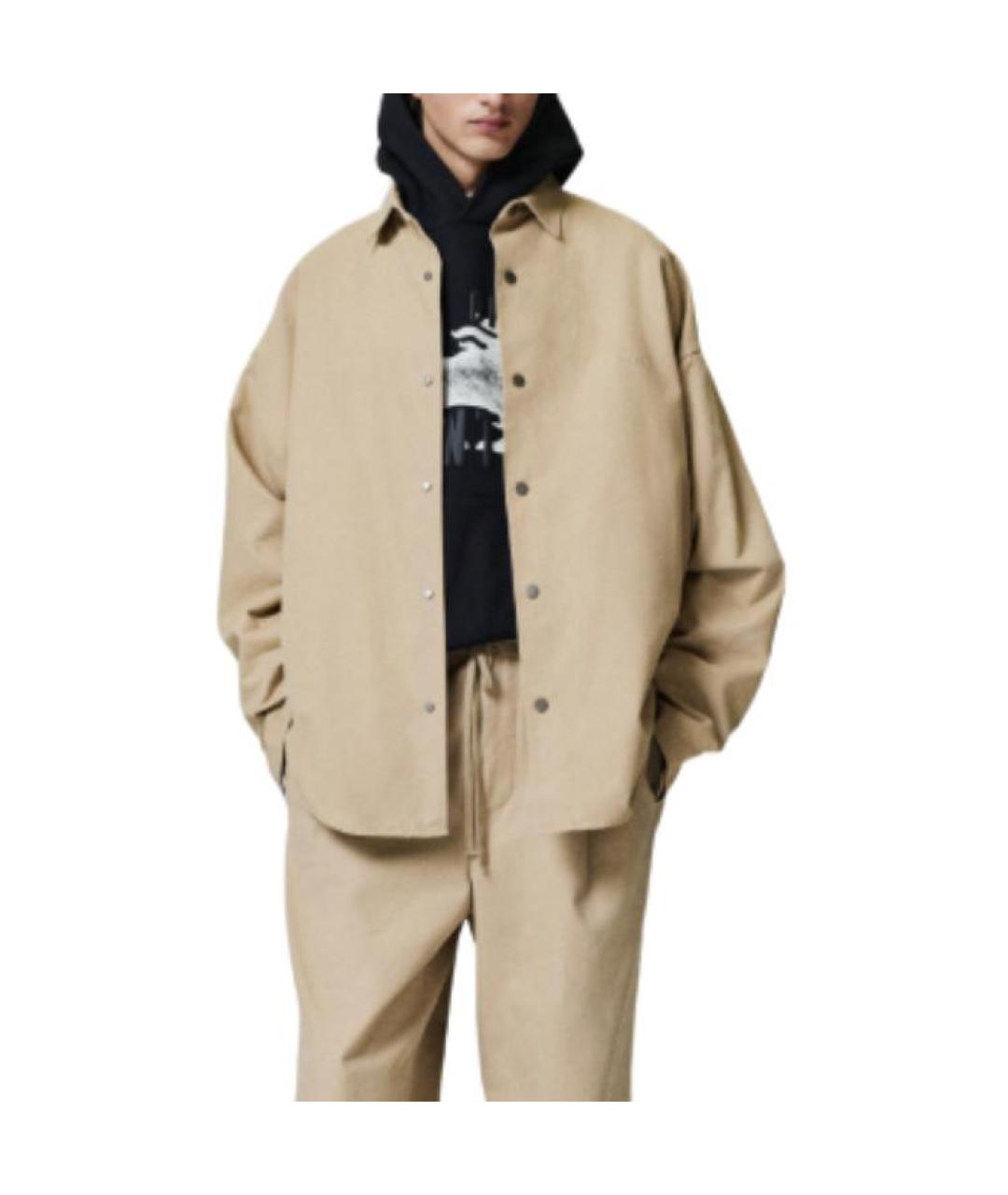 FEAR OF GOD ESSENTIALS Бежевая рубашка, фото 4