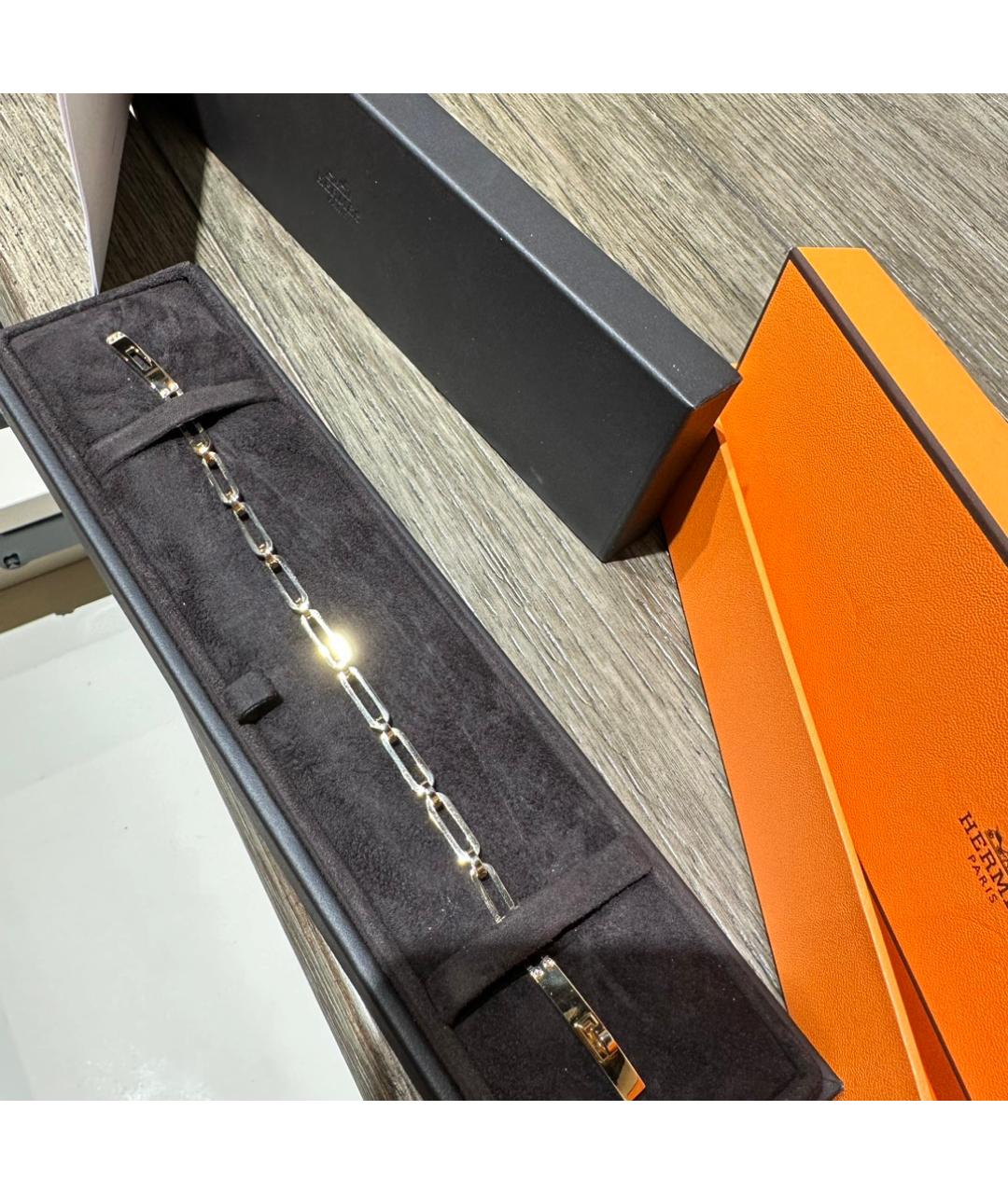HERMES Золотой браслет из розового золота, фото 5