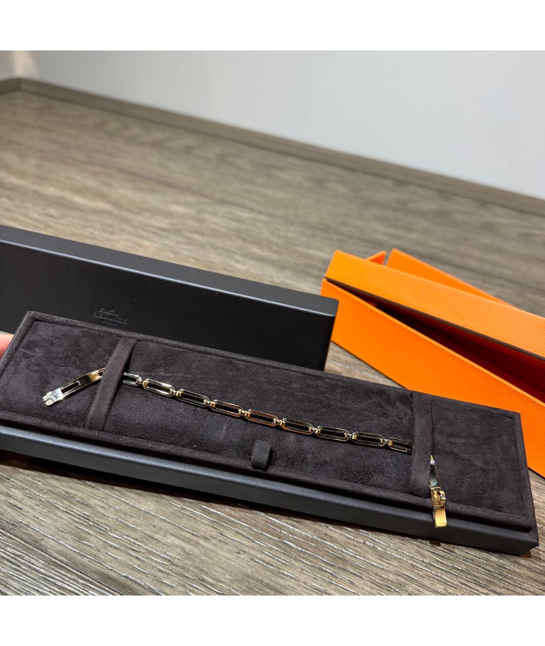 HERMES Золотой браслет из розового золота, фото 6