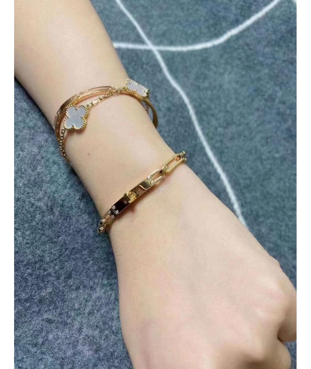 HERMES Золотой браслет из розового золота, фото 8