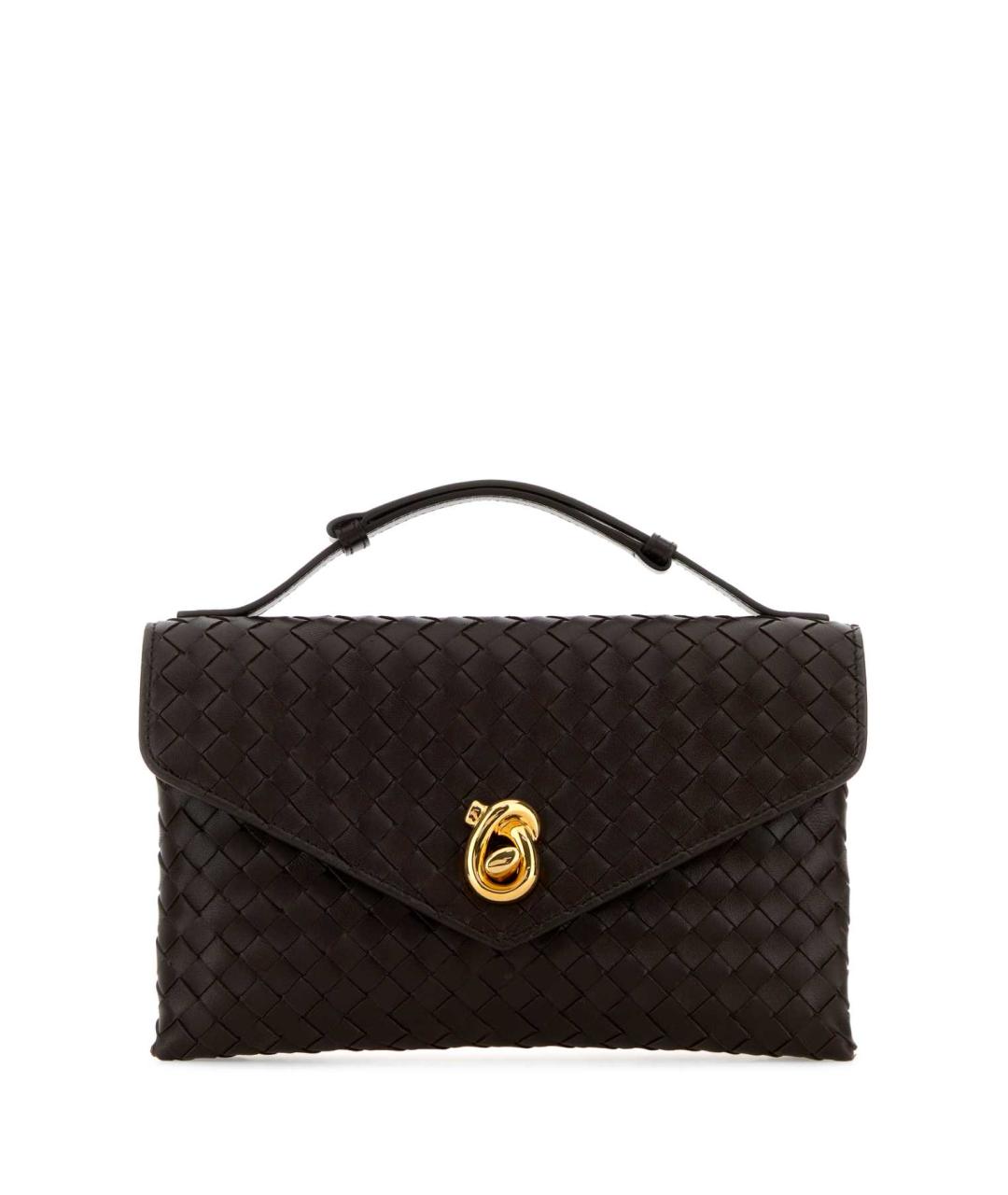 BOTTEGA VENETA Коричневая кожаная сумка через плечо, фото 1