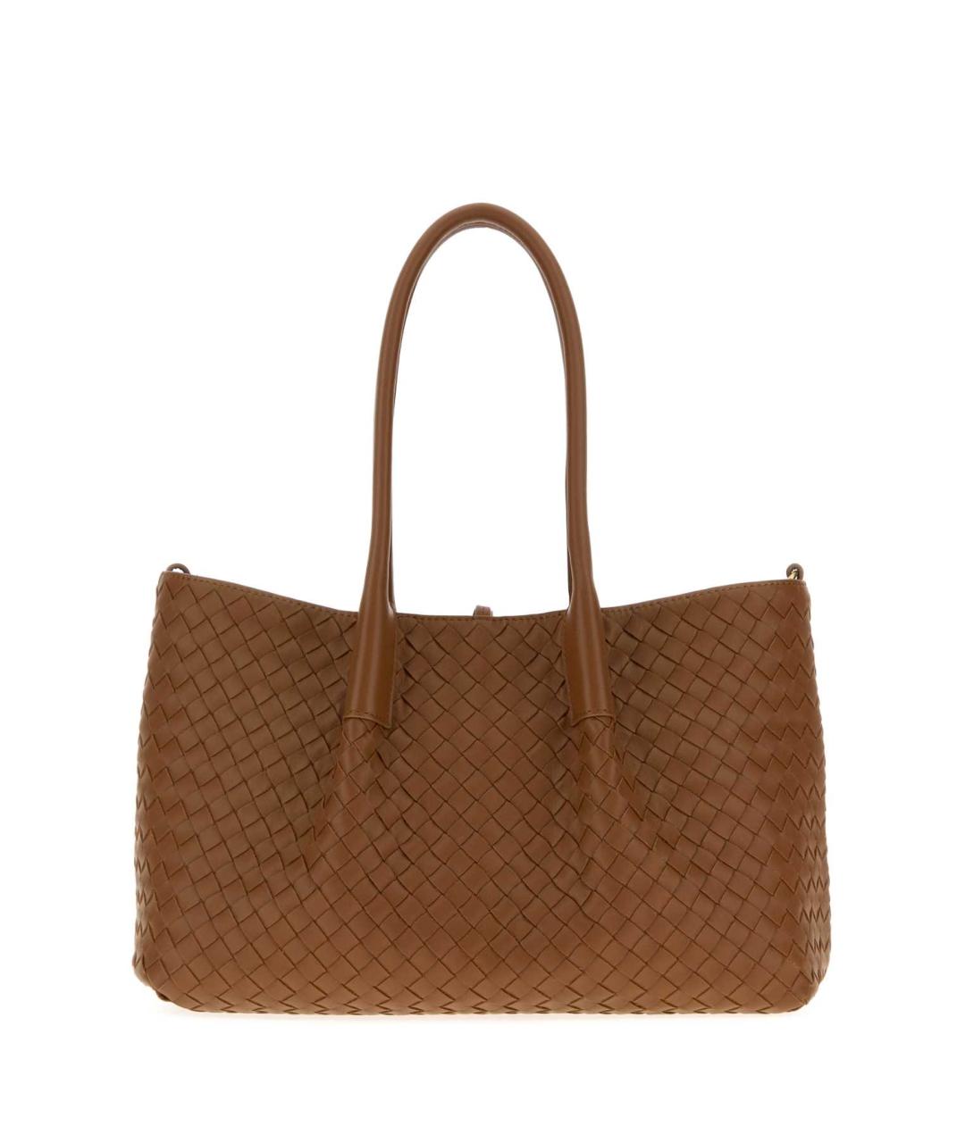 BOTTEGA VENETA Коричневая кожаная сумка тоут, фото 1