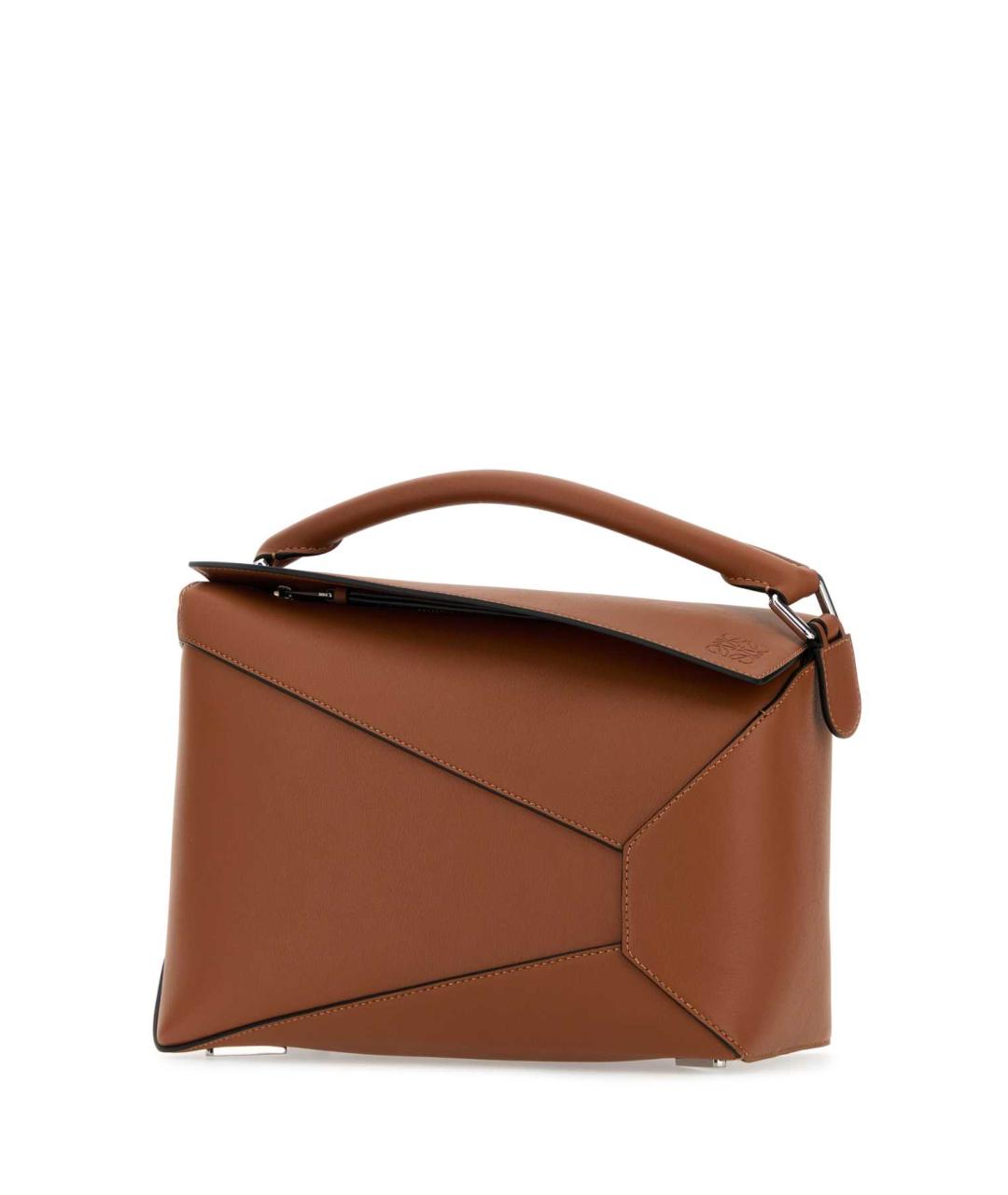 LOEWE Коричневая кожаная сумка через плечо, фото 2