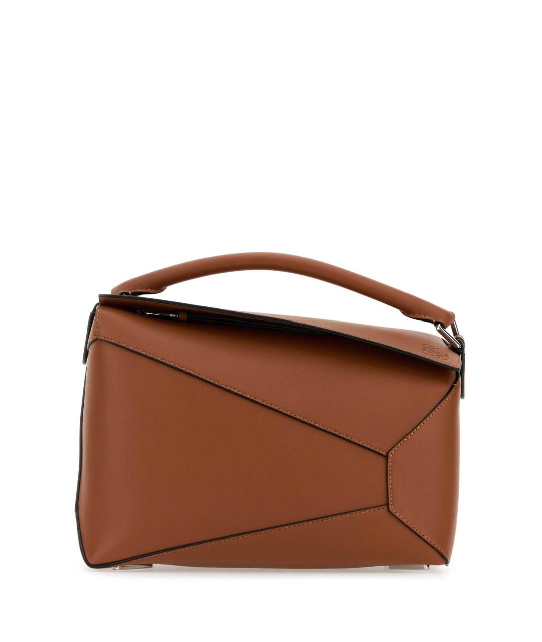 LOEWE Коричневая кожаная сумка через плечо, фото 1