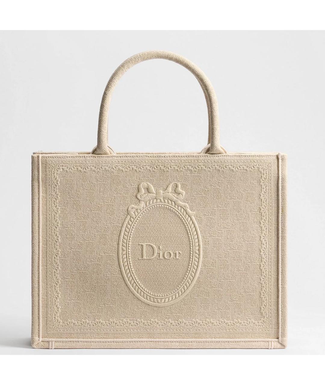 CHRISTIAN DIOR Бежевая сумка тоут, фото 4