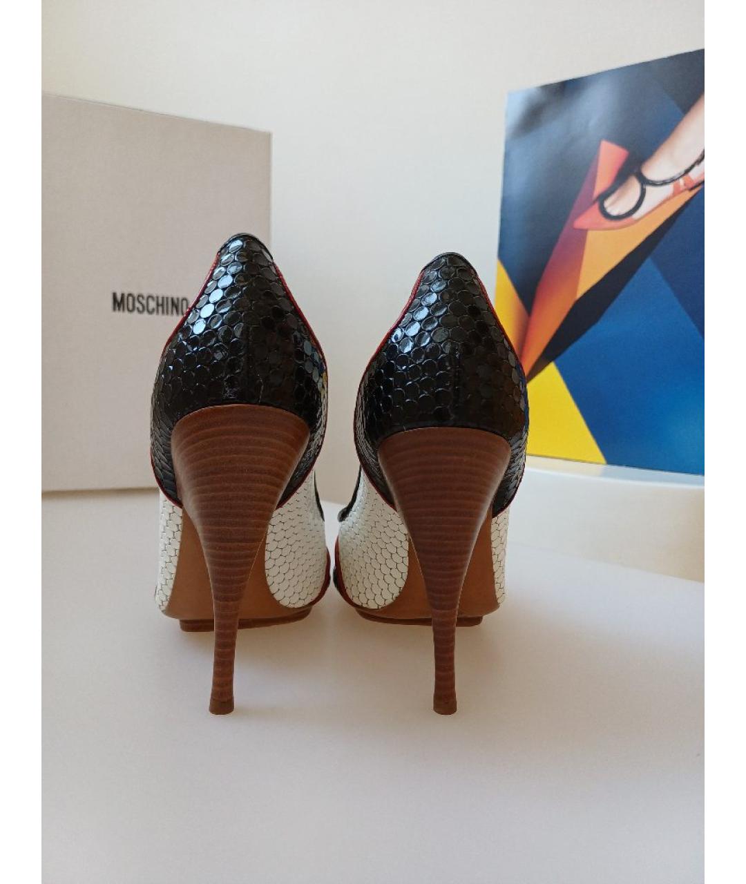 MOSCHINO Мульти кожаные туфли, фото 8
