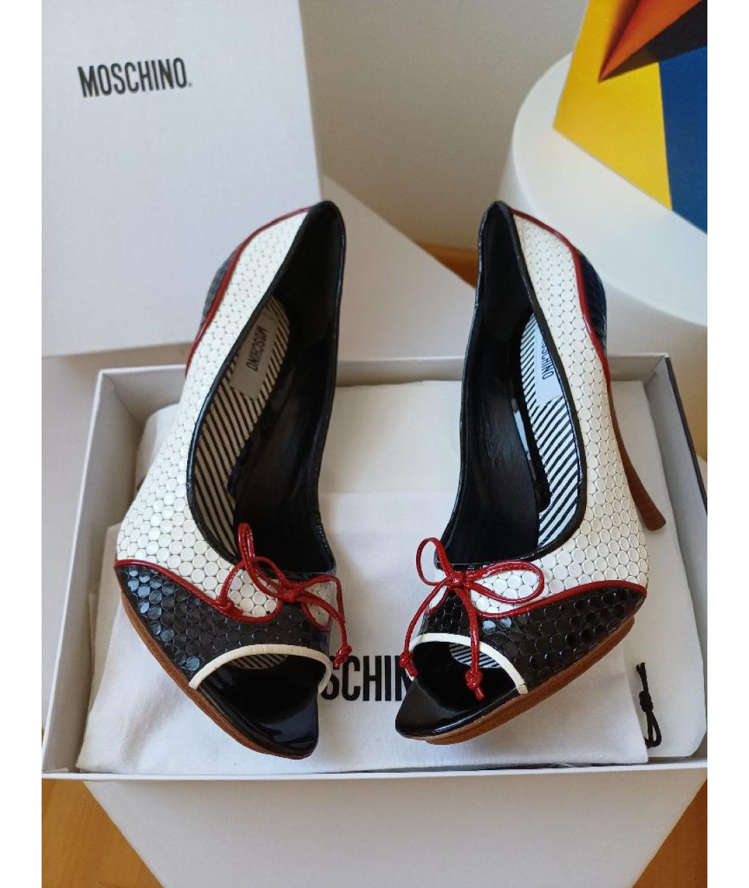 MOSCHINO Мульти кожаные туфли, фото 2