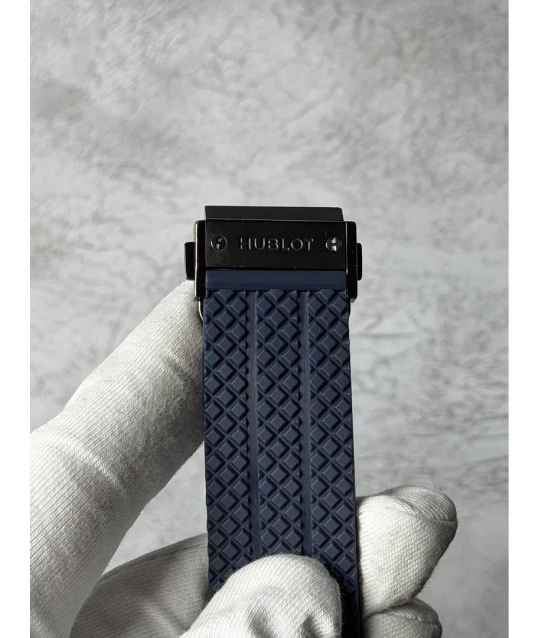 HUBLOT Синие керамические часы, фото 5