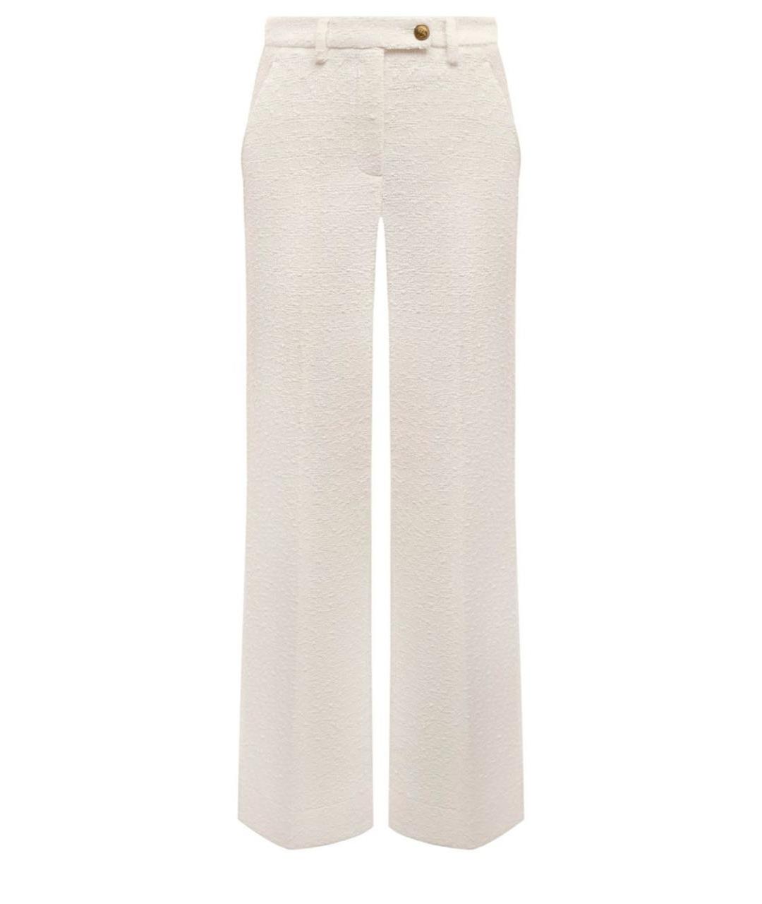 LORENA ANTONIAZZI Белые хлопковые брюки широкие, фото 1