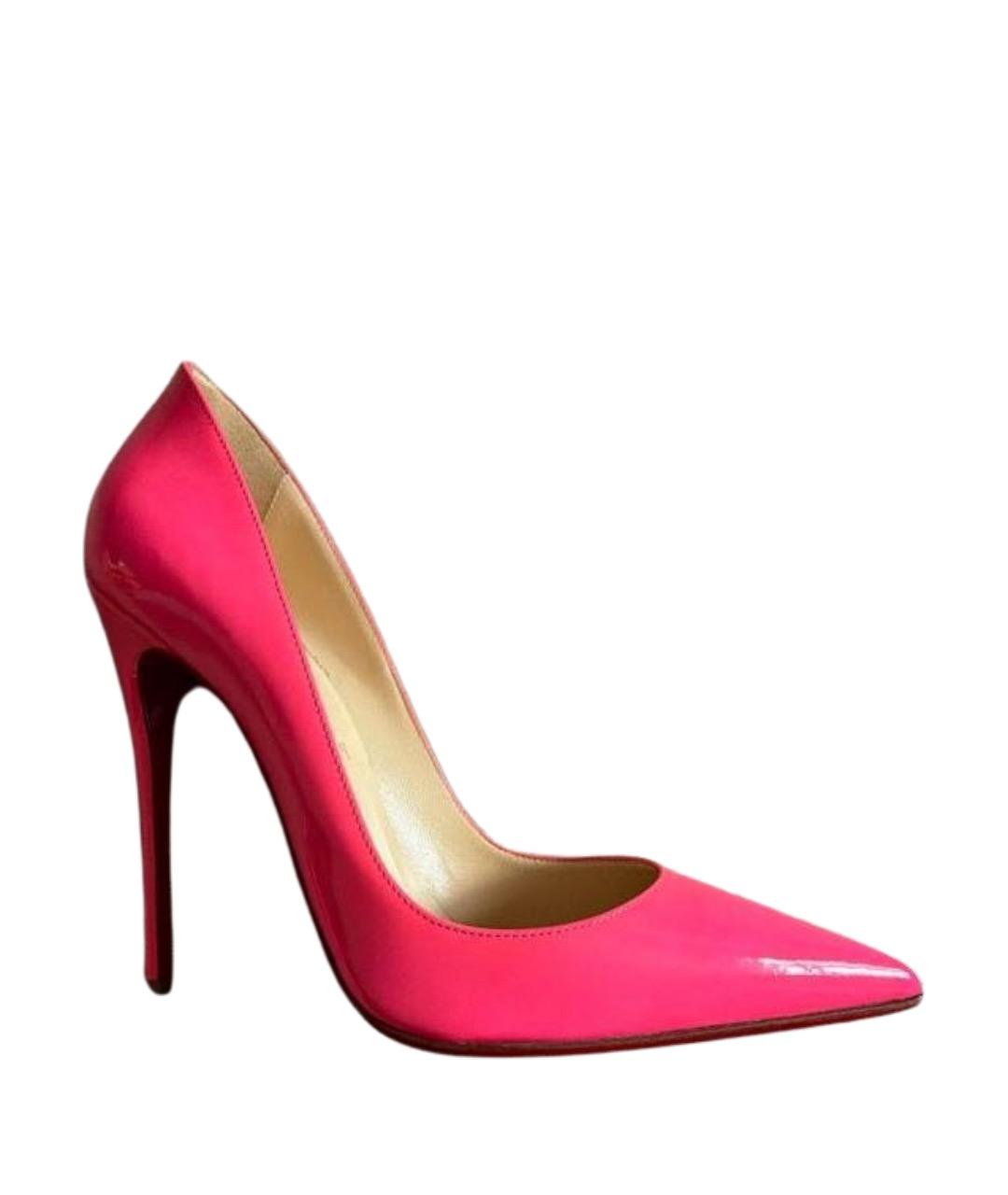 CHRISTIAN LOUBOUTIN Фуксия туфли из лакированной кожи, фото 1