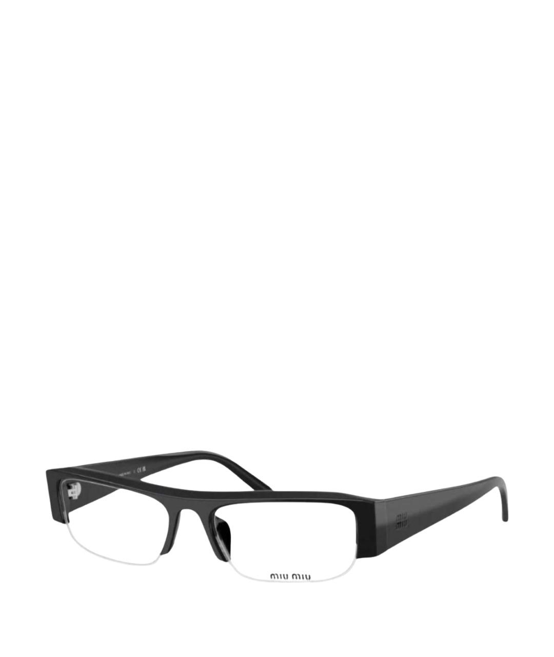 MIU MIU Черные пластиковые солнцезащитные очки, фото 1