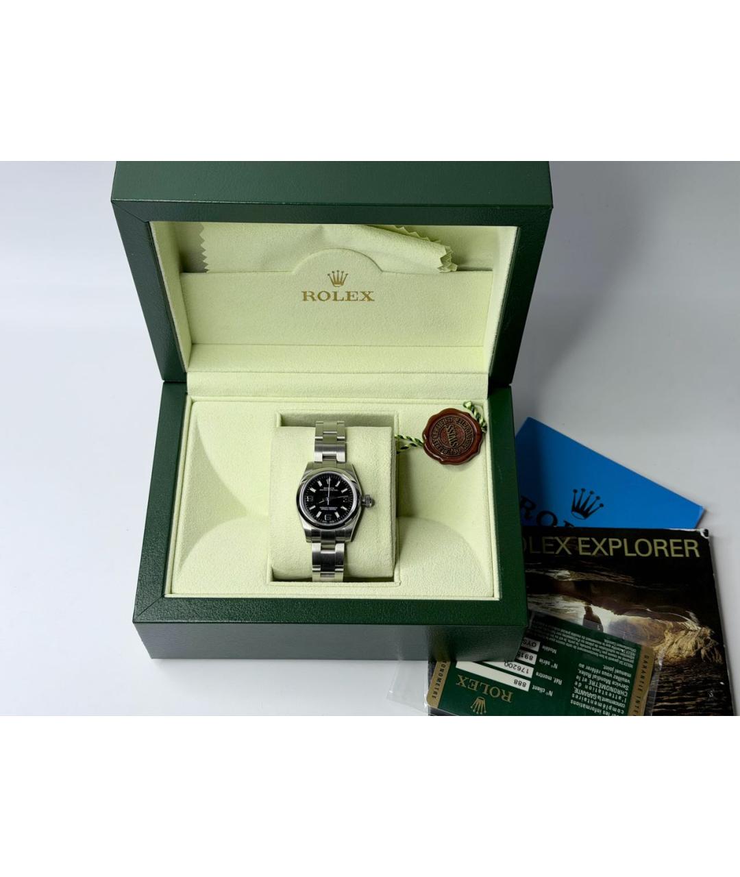 ROLEX Серебряные металлические часы, фото 2