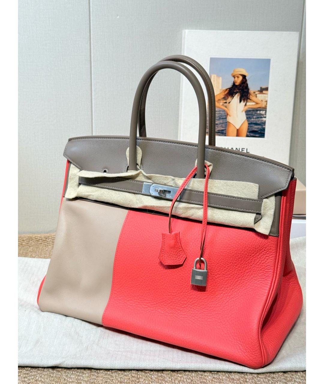 HERMES Мульти кожаная сумка с короткими ручками, фото 6